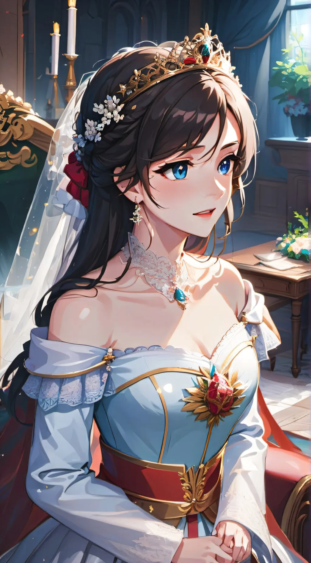 ai character: Celestia  background