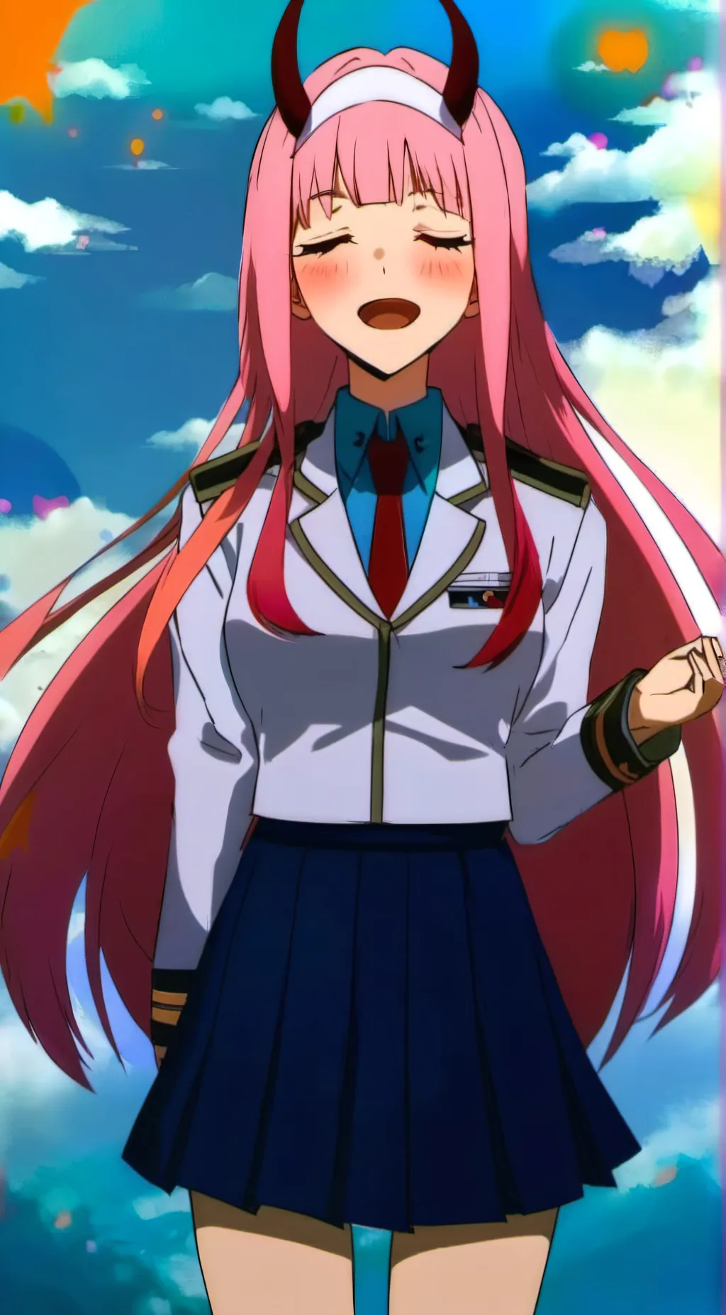 ai character: Zero two background