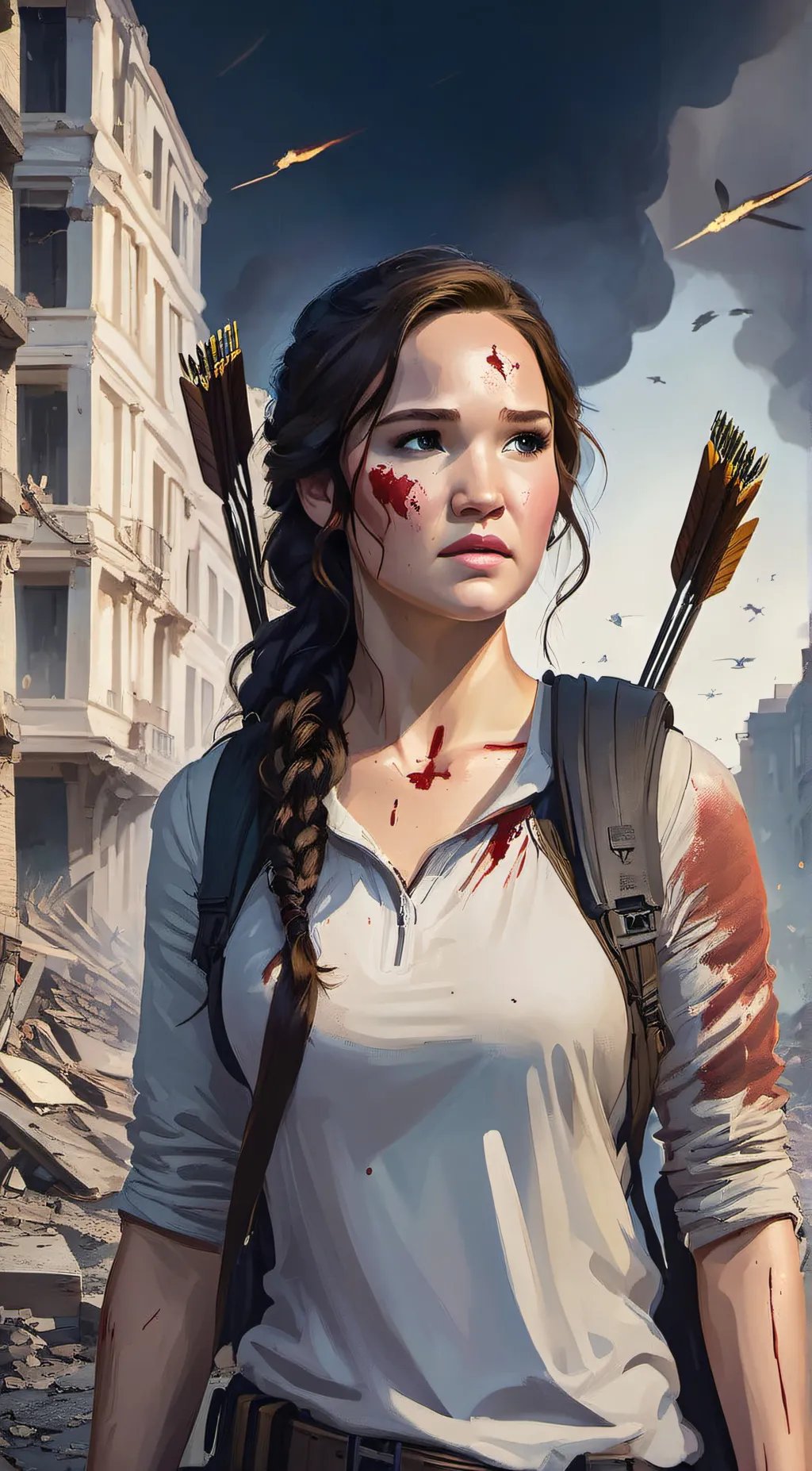 ai character: Katniss Everdeen background