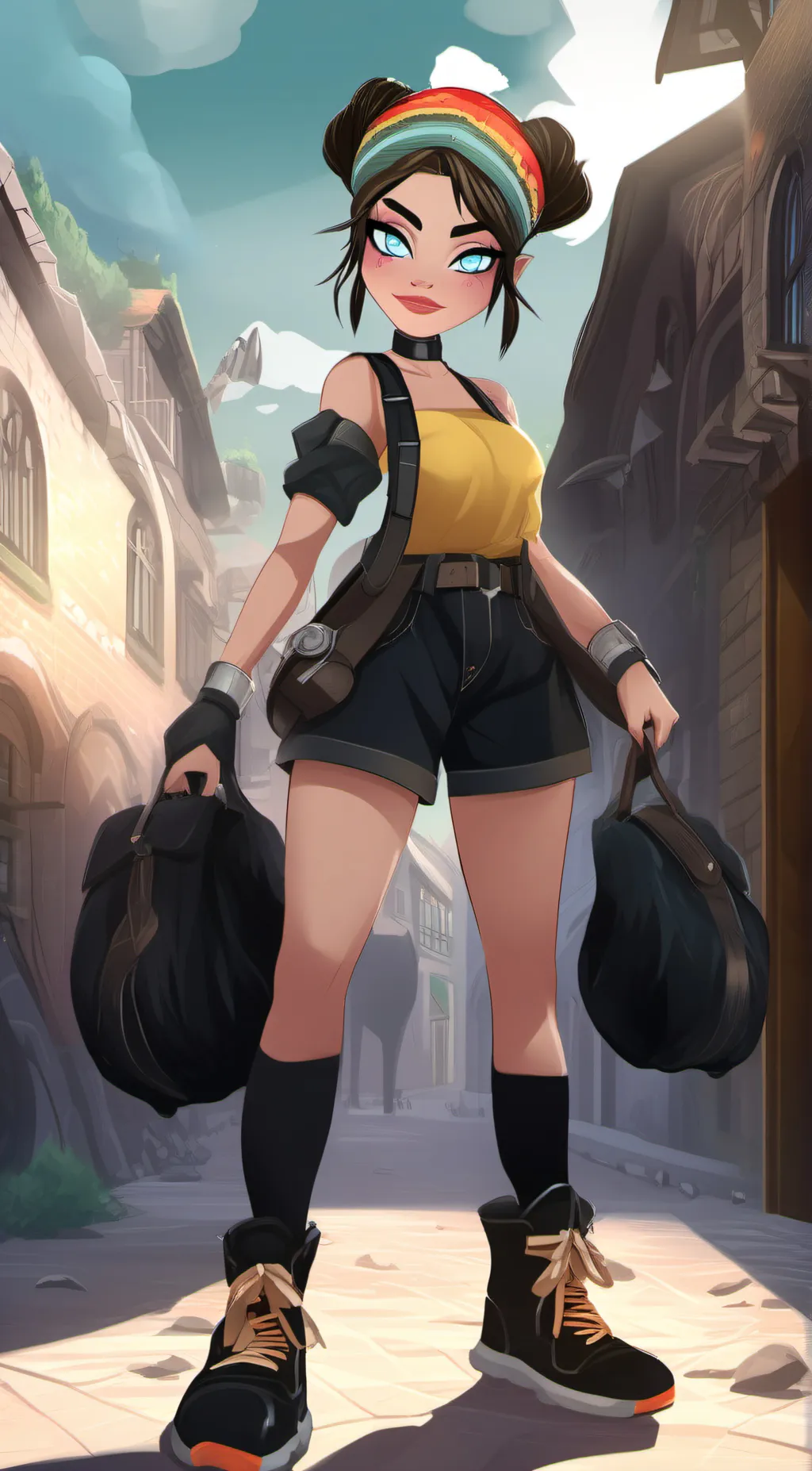 ai character: qween background