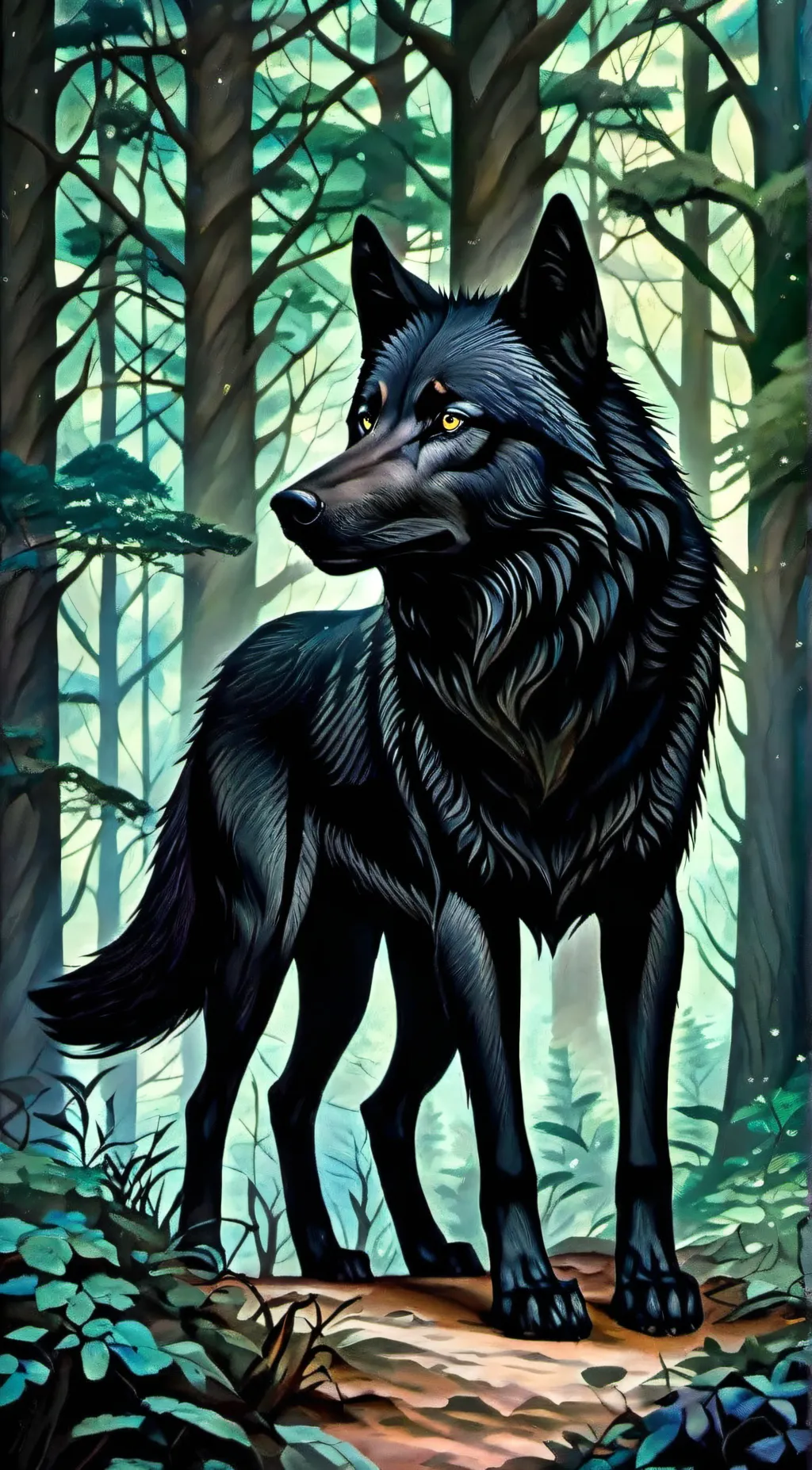ai character: Koda  background
