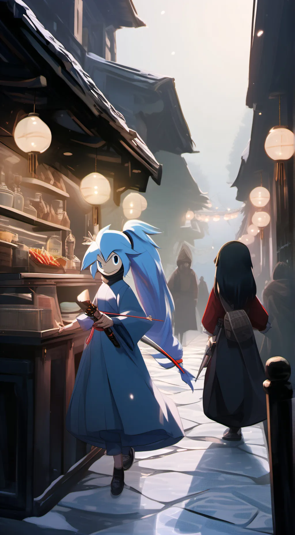 ai character: Sonica background