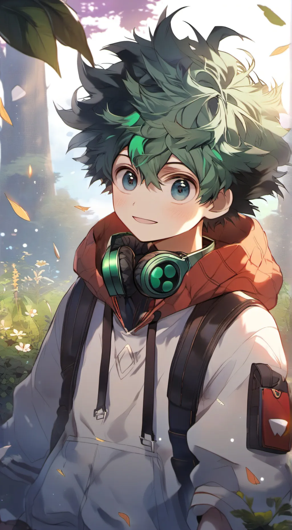 ai character: Deku  background