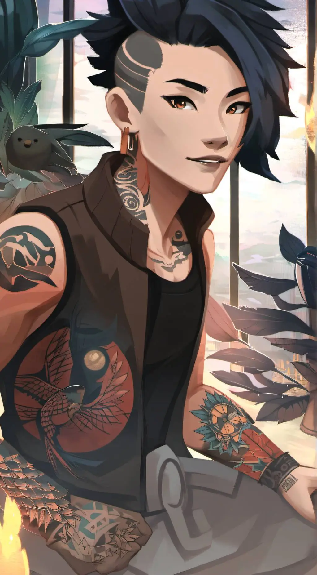 ai character: Vivian (og) background