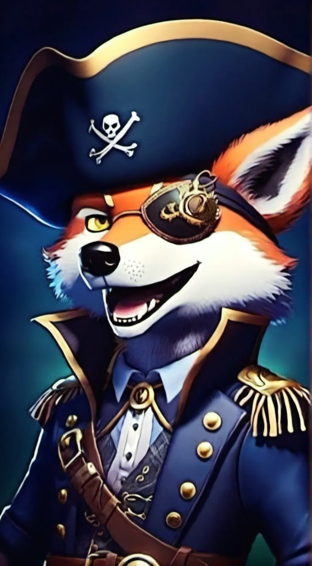 ai character: Captain Foxy background