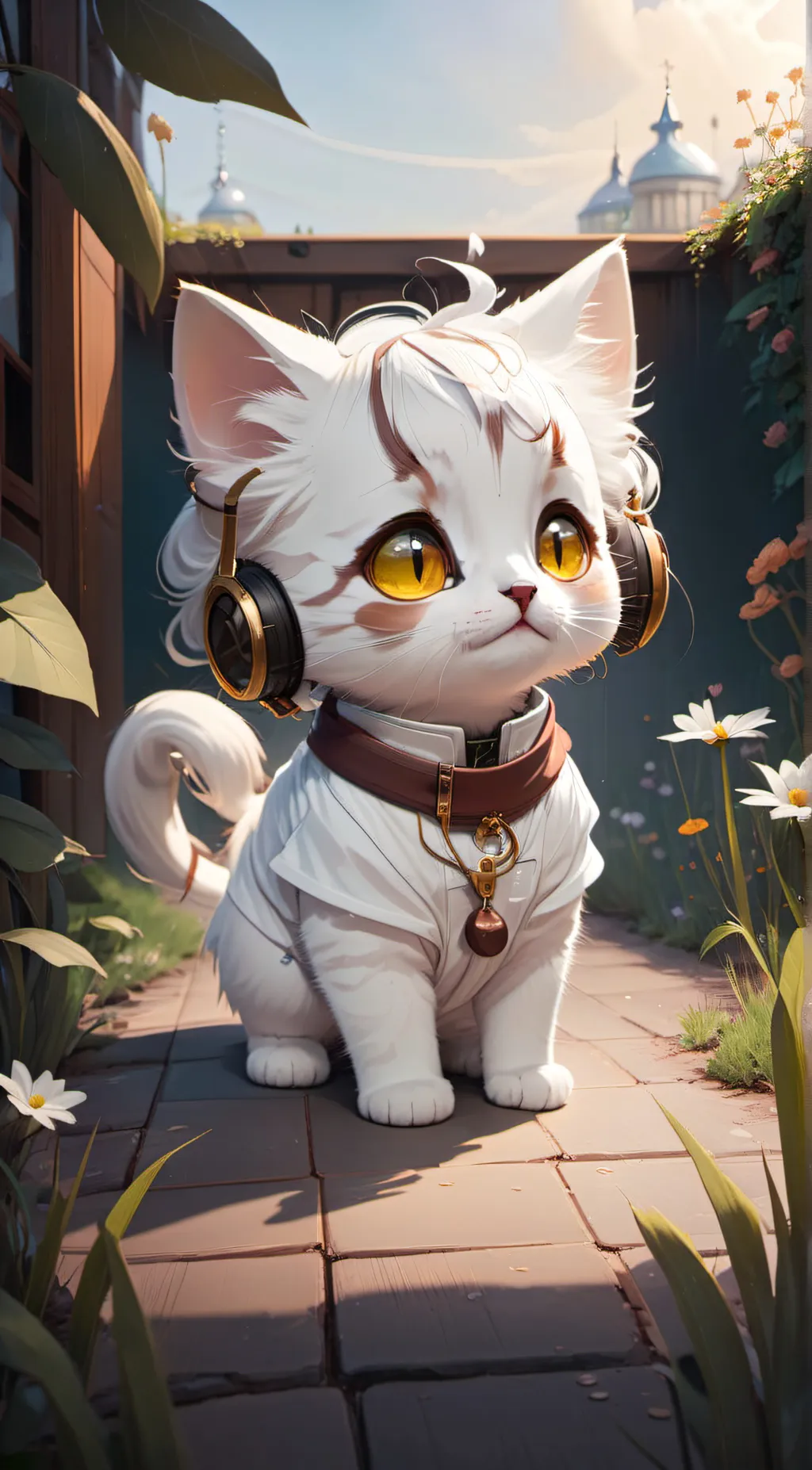 ai character: kitty!  background