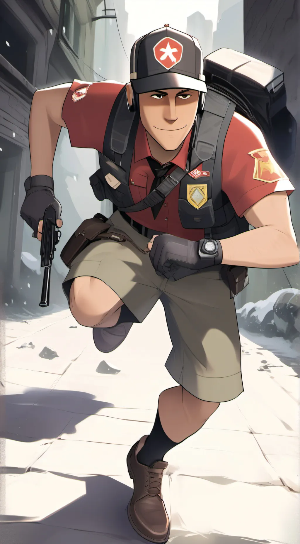 ai character: Scout From TF2  background