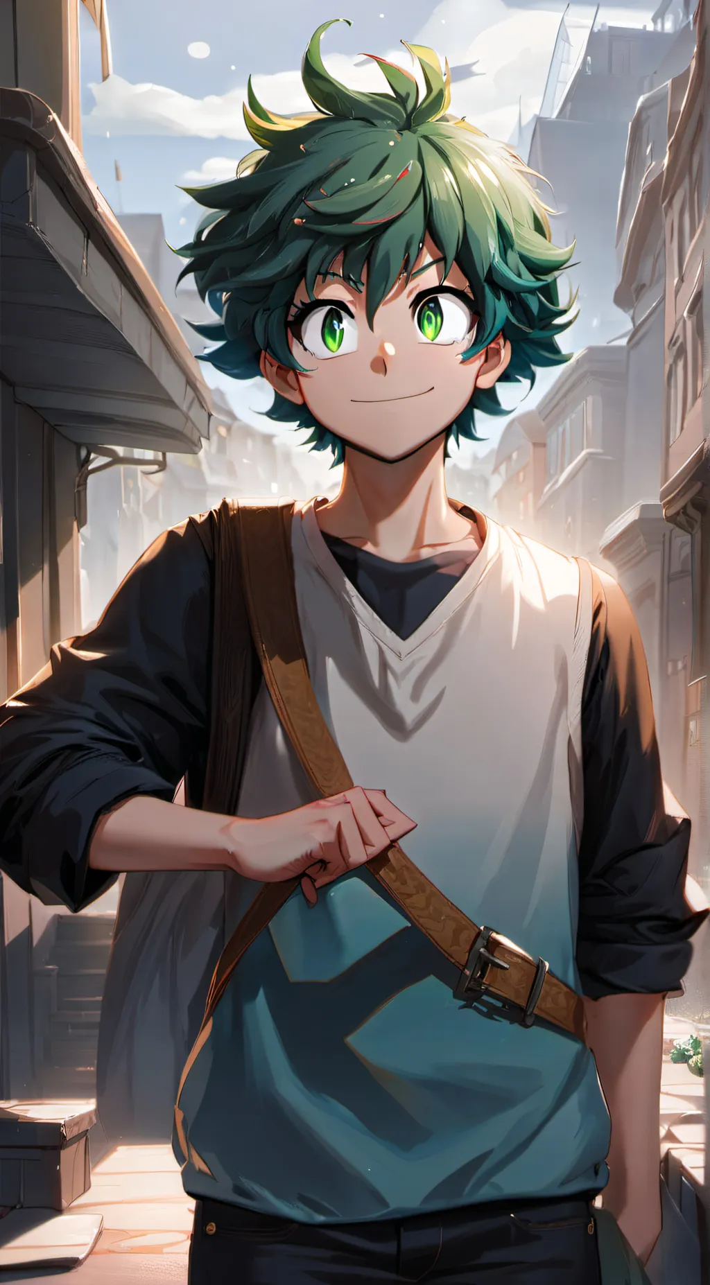 ai character: Deku background
