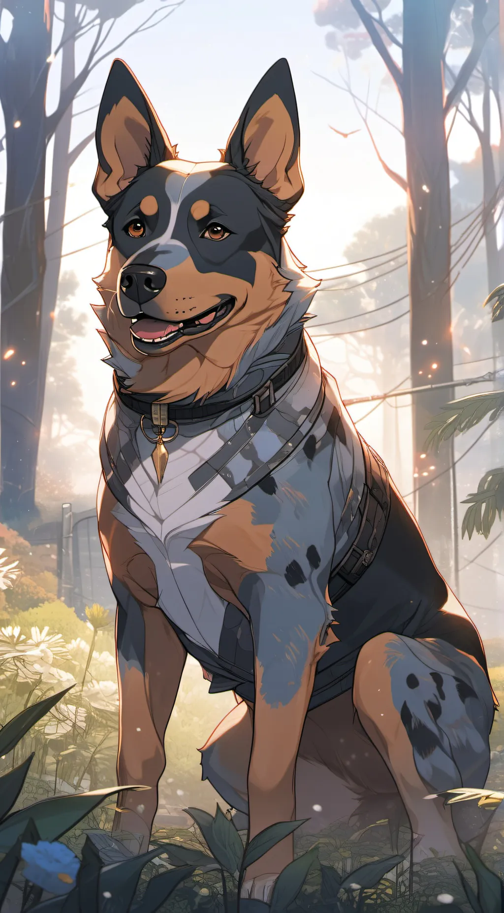 ai character: Olive background
