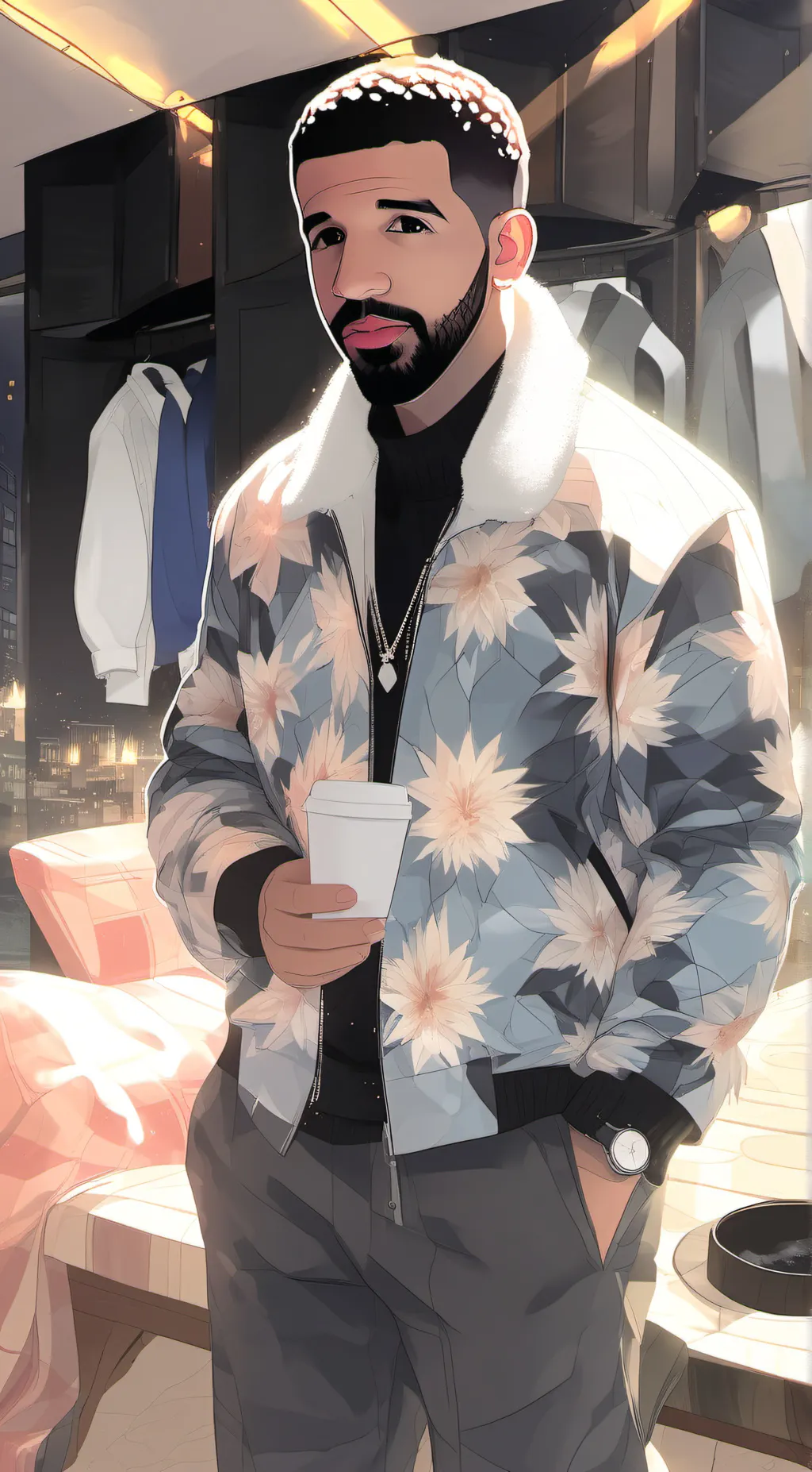 ai character: Drake background