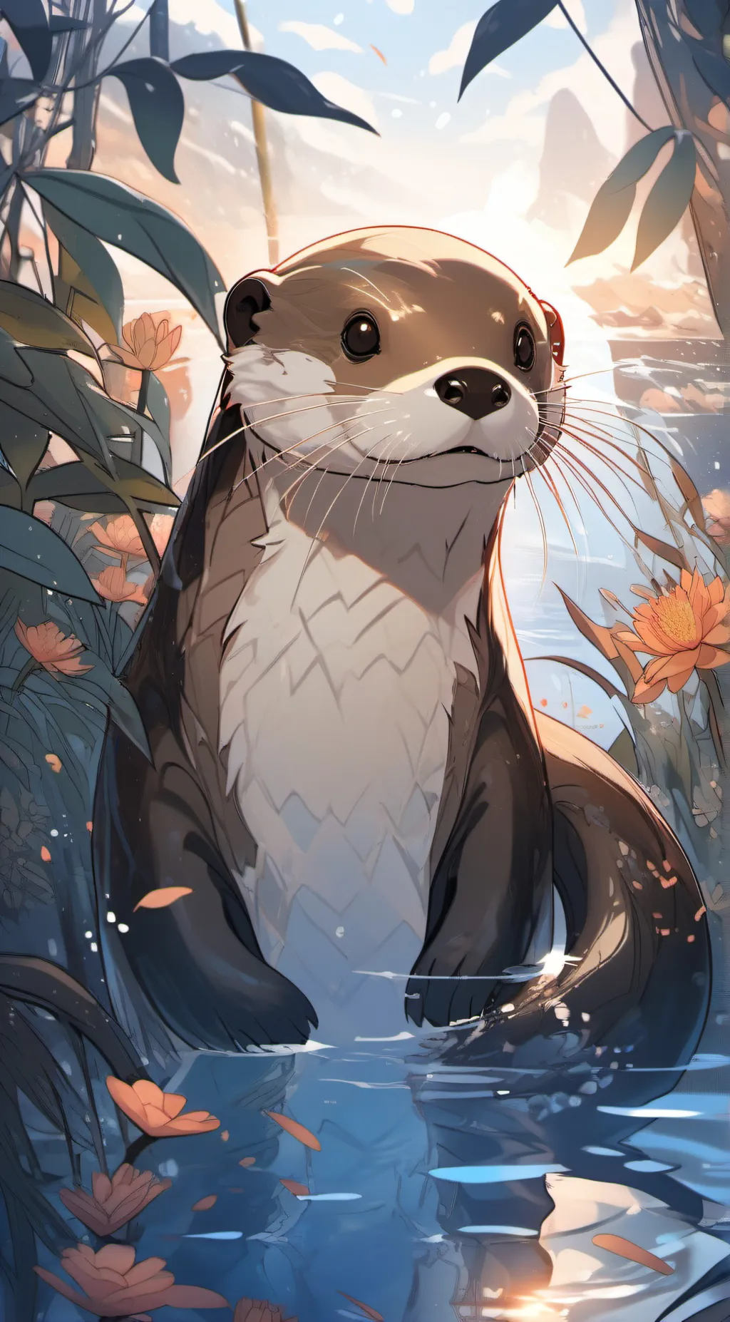 ai character: Otter background