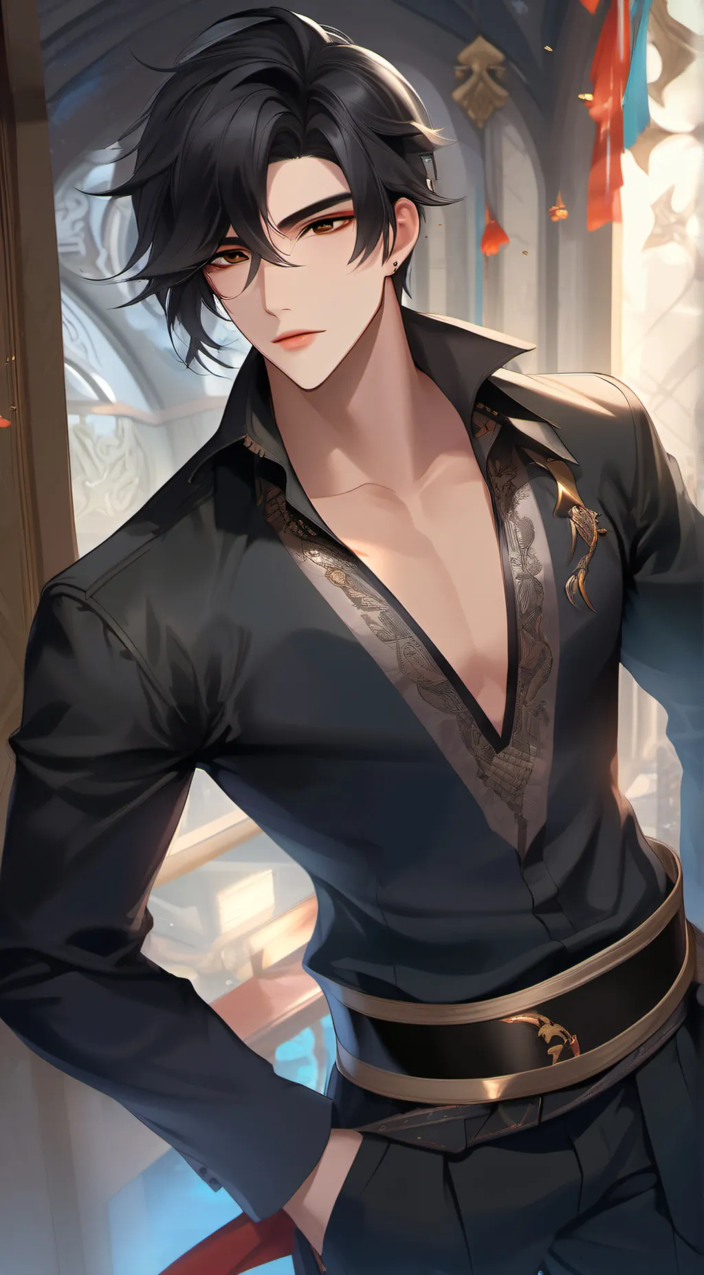 ai character: Nido, Senus, Aso background