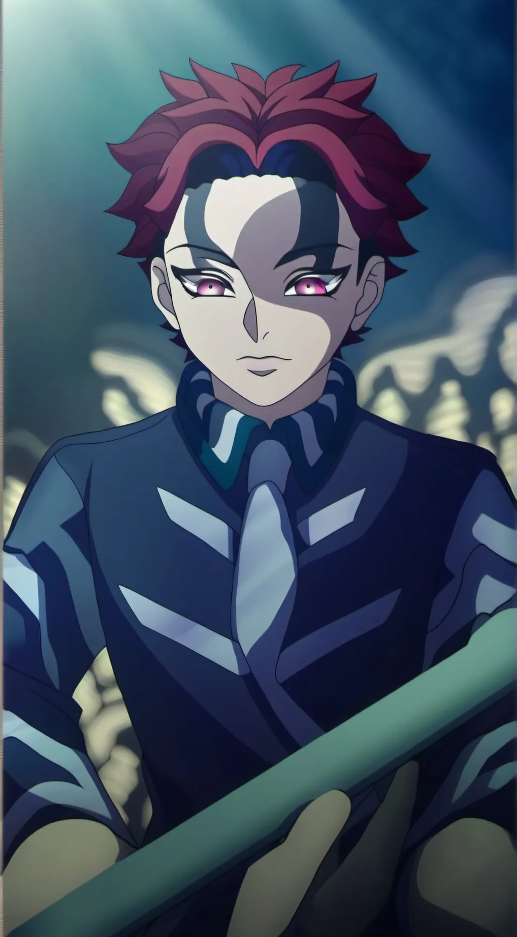 ai character: Akaza (Hakuji) background