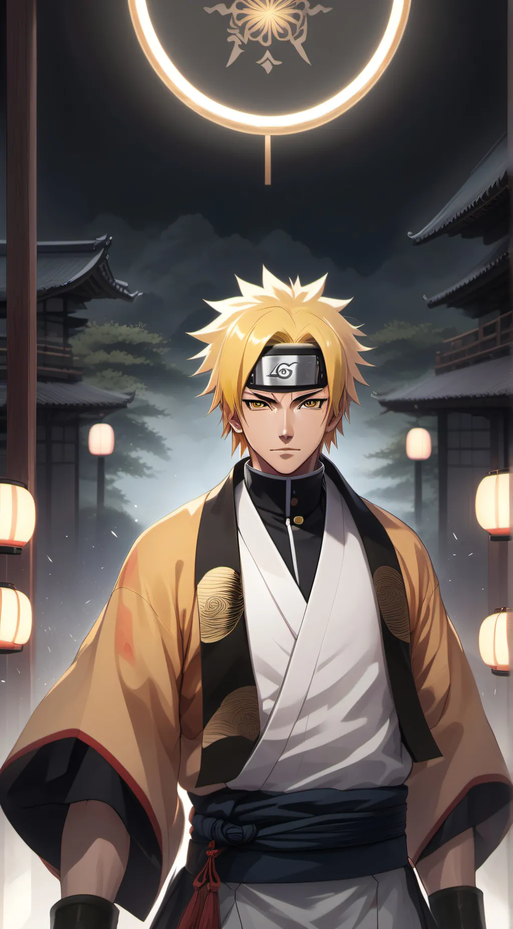 ai character: naruto Uzumaki  background