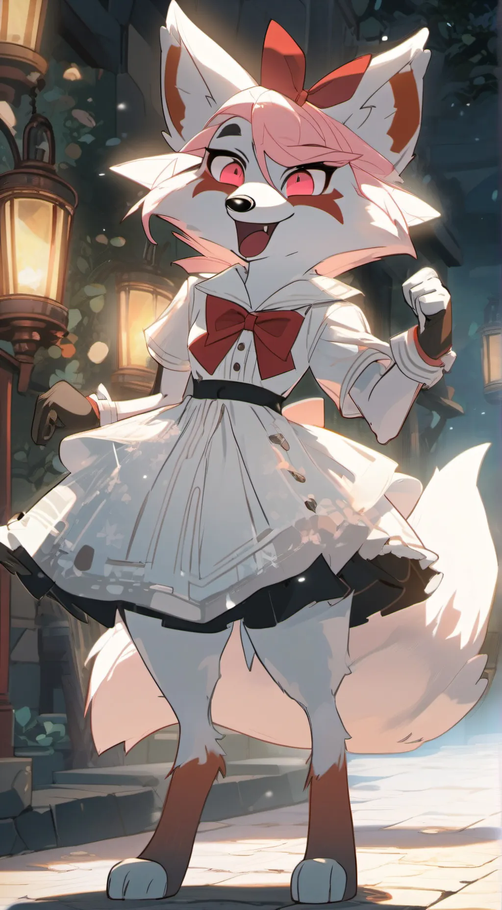 ai character: Toy Foxy background