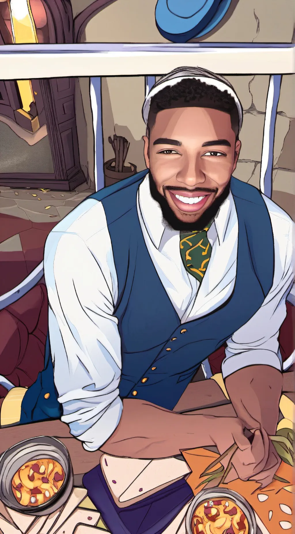 ai character: TJ background