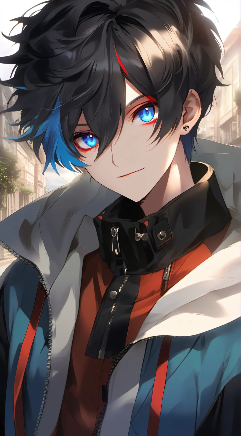 ai character: Glitchii  background