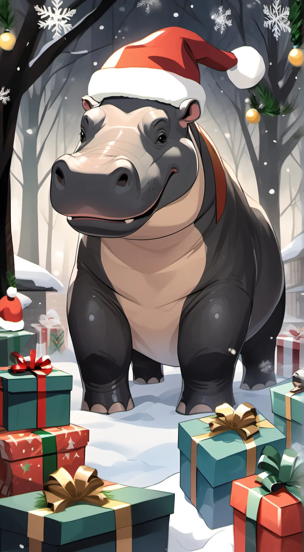 ai character: Hippopotamus background