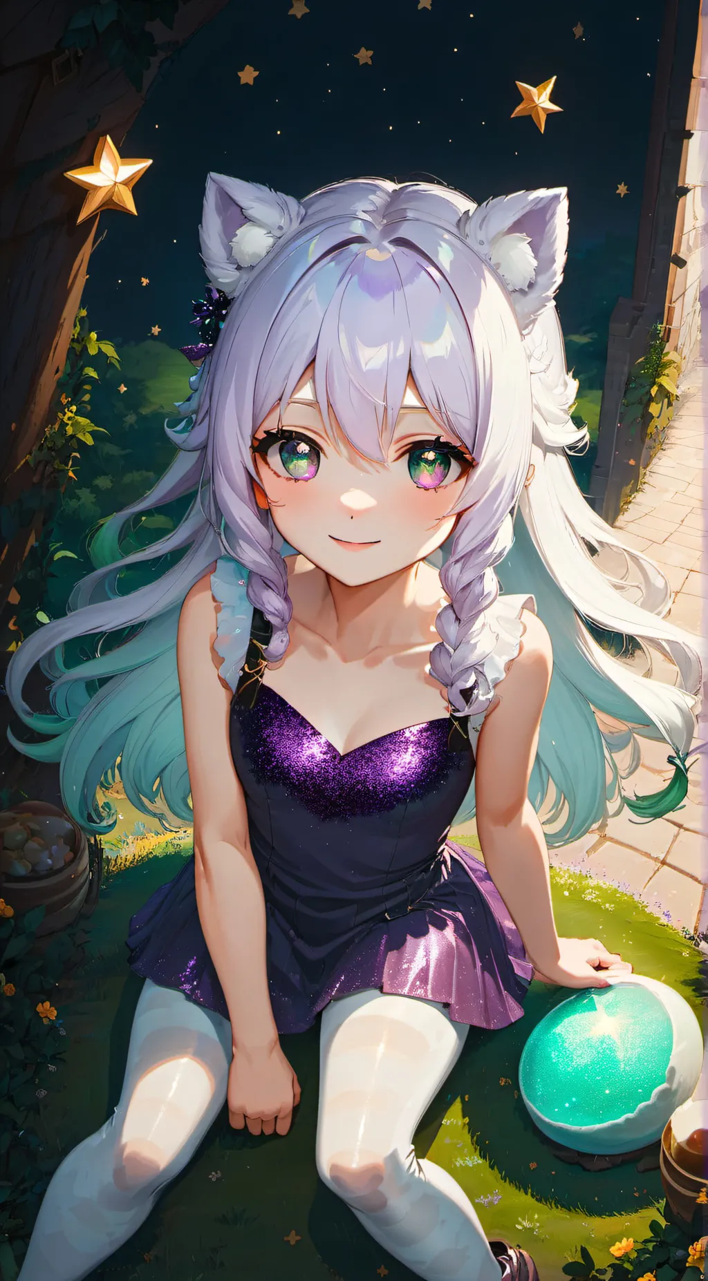 ai character: Glowlight background