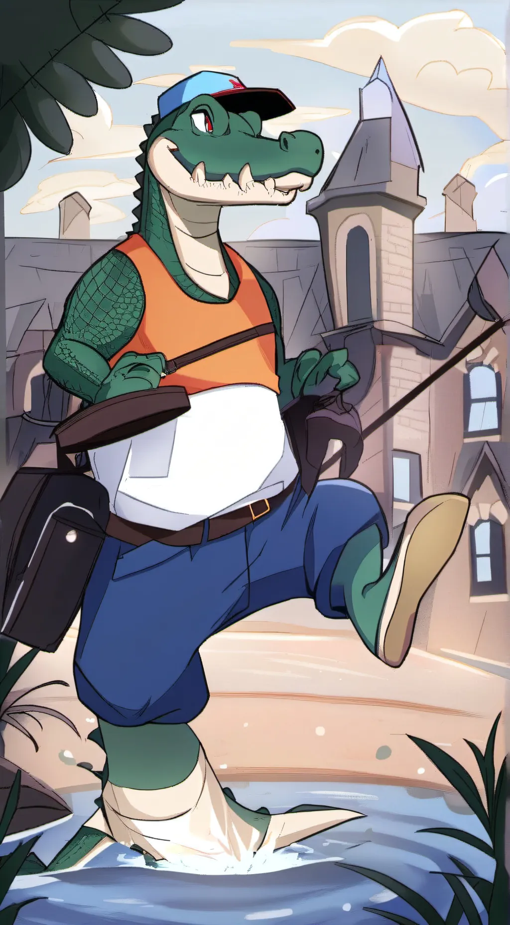 ai character: brer gator  background