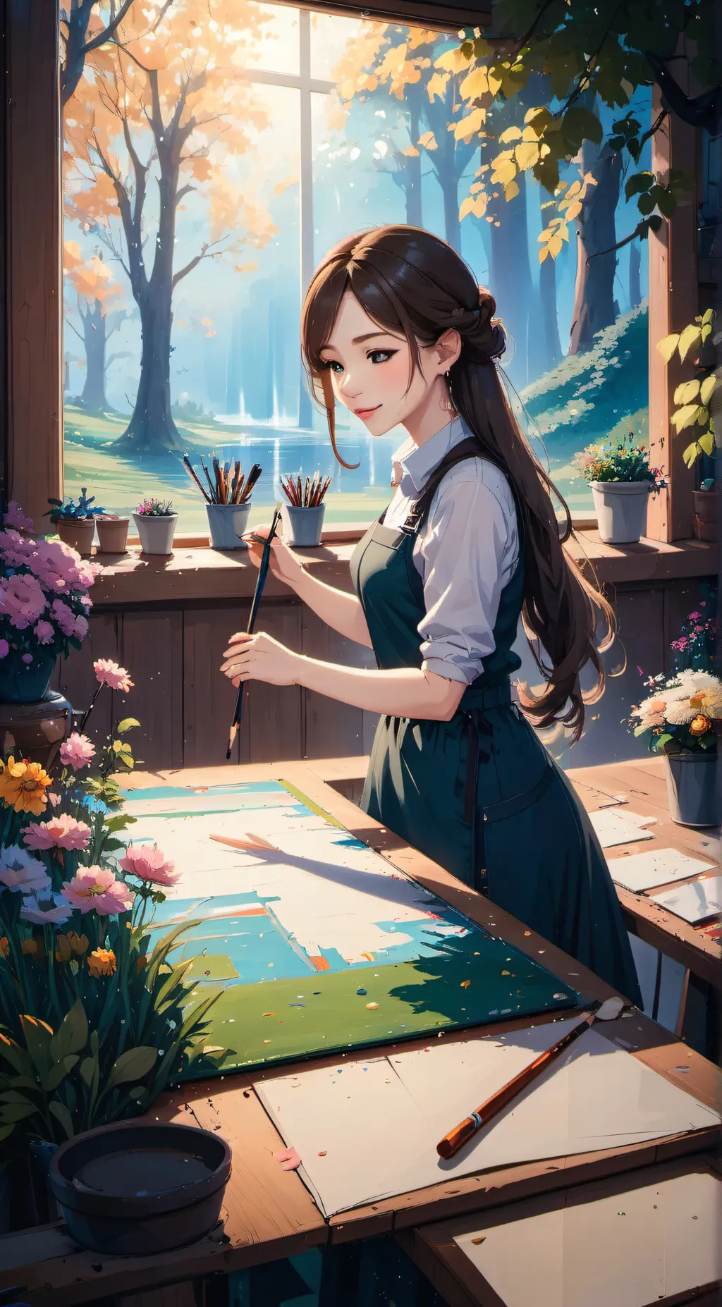ai character: ☆ Ellie ☆ background