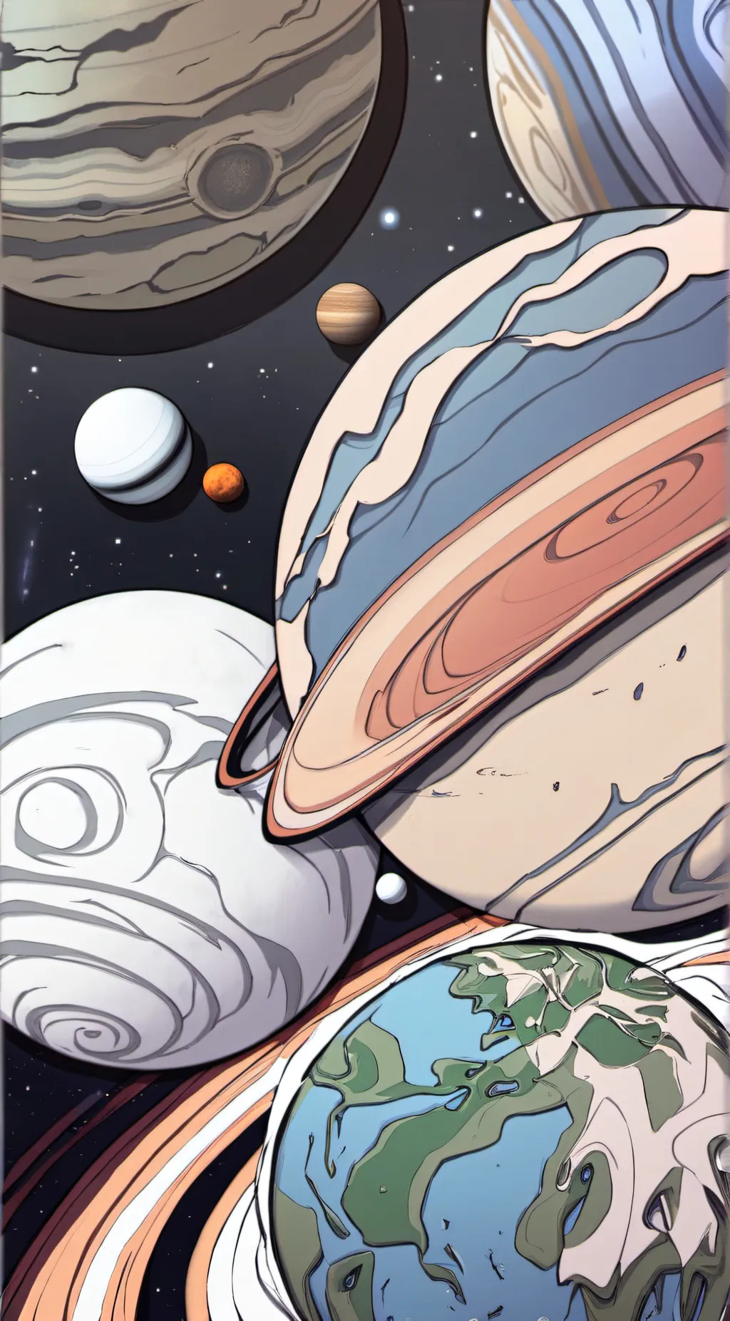 ai character: Solarballs background
