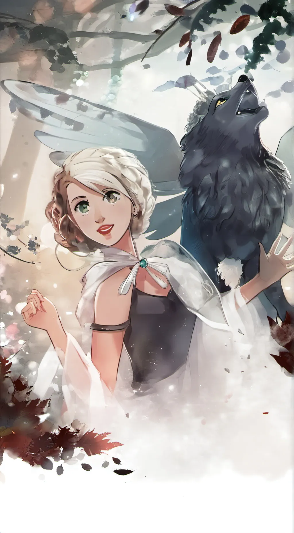 ai character: Angela  background