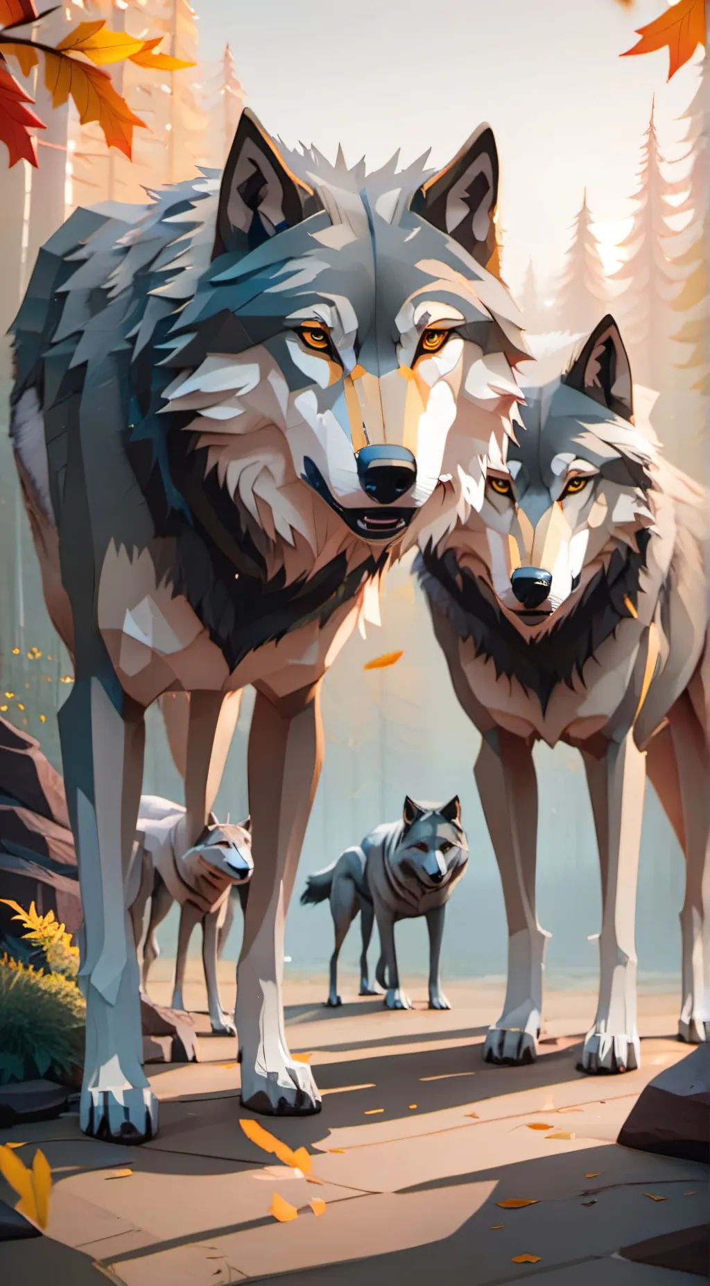 ai character: Wolves  background