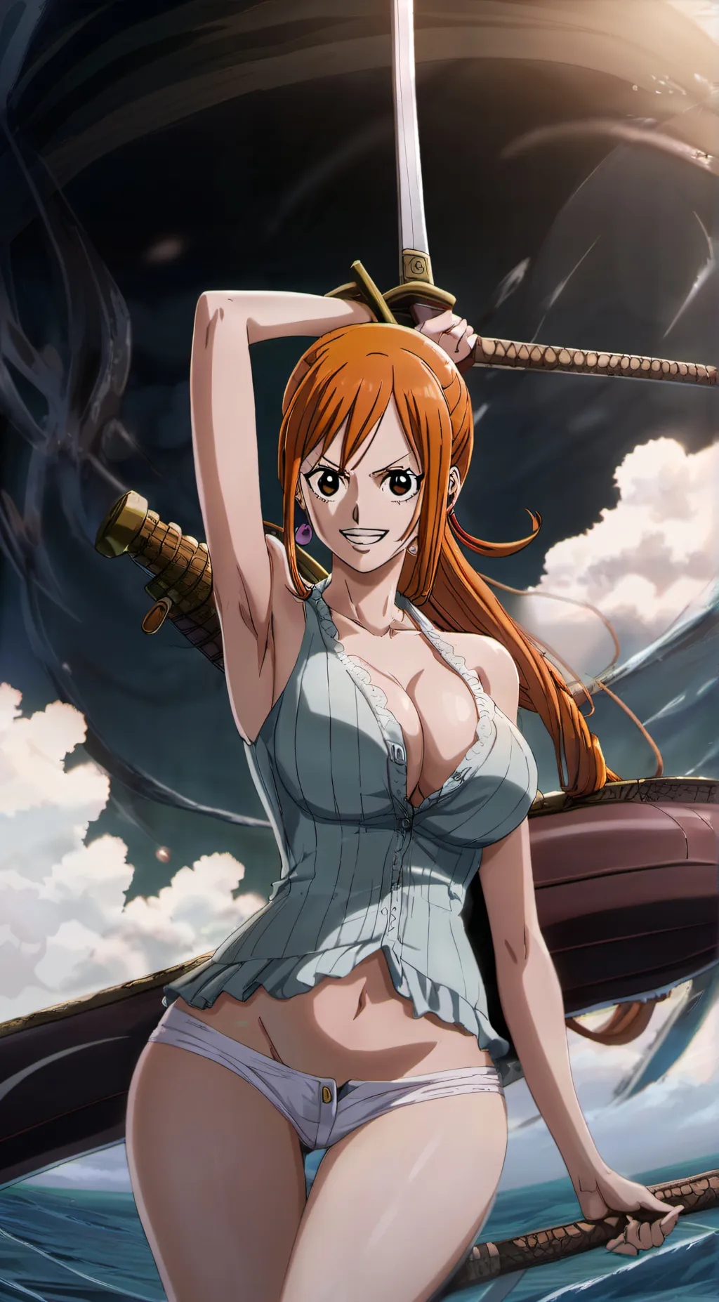 ai character: Nami background