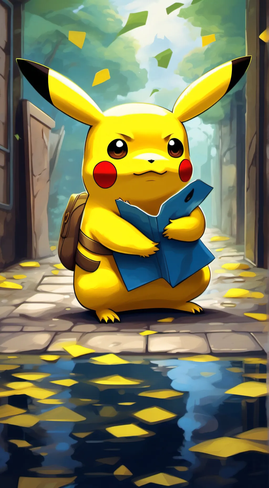 ai character: Pikachu background