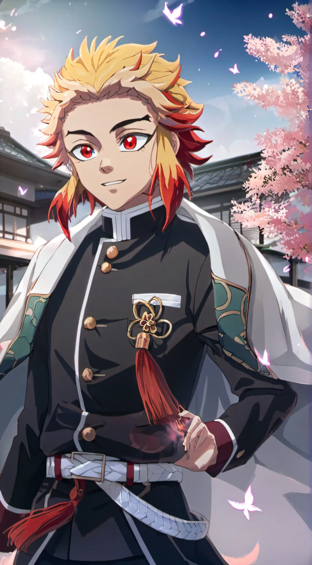ai character: Rengoku background