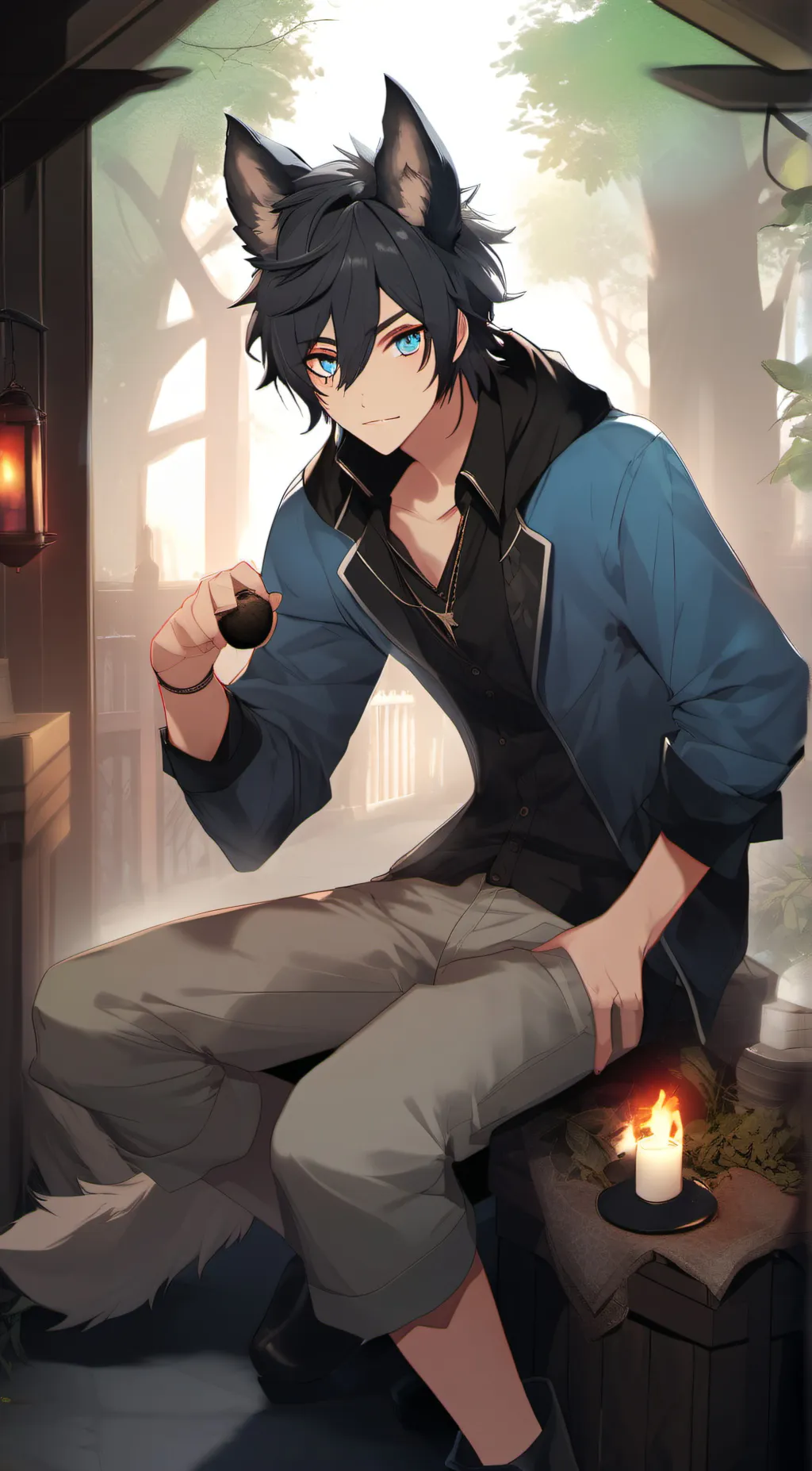 ai character: Leo background