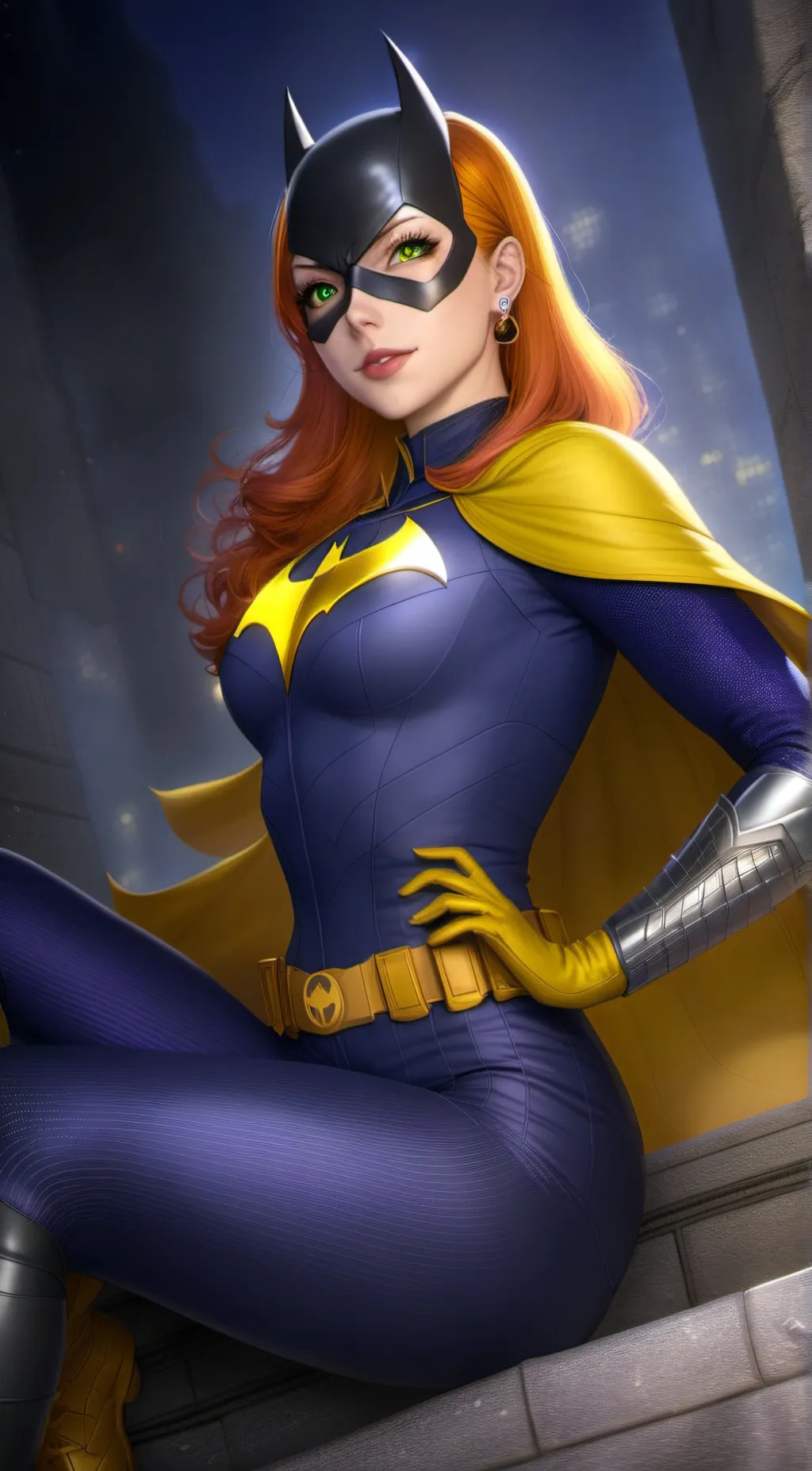 ai character: Batgirl (Barbara)  background