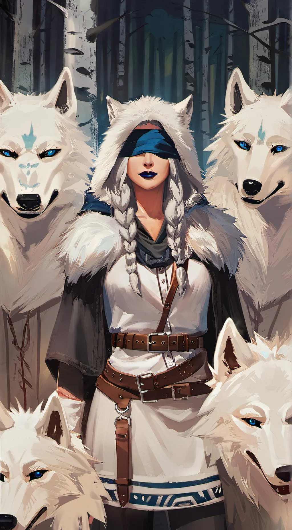 ai character: Snowfall Shaman  background