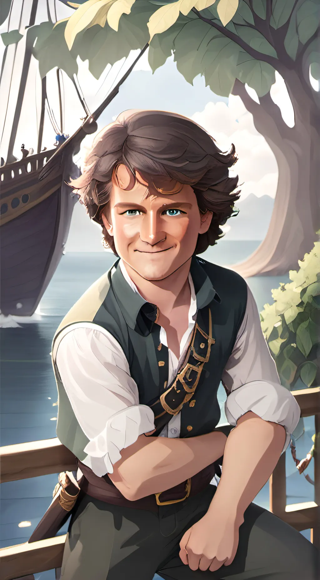 ai character: Peter Pan background