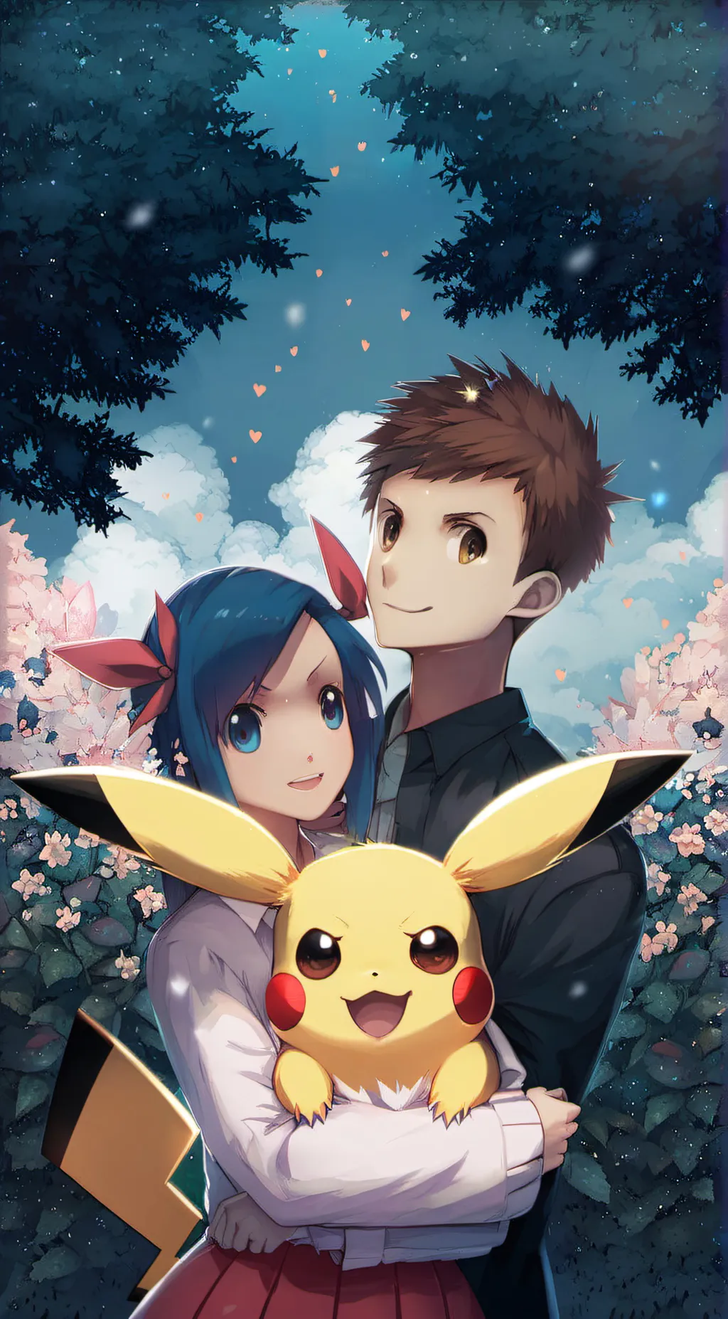 ai character: pikachu background
