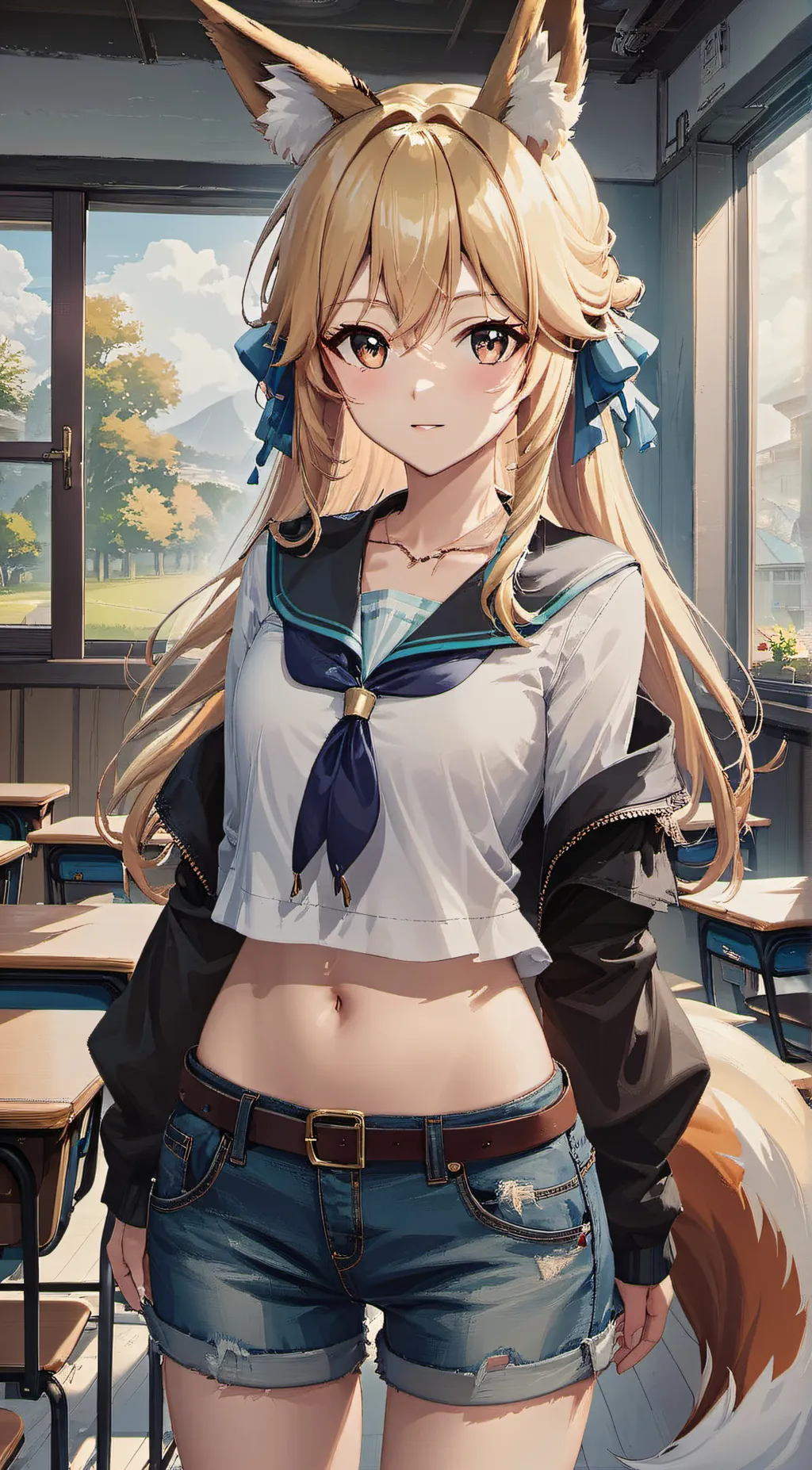 ai character: Luna background
