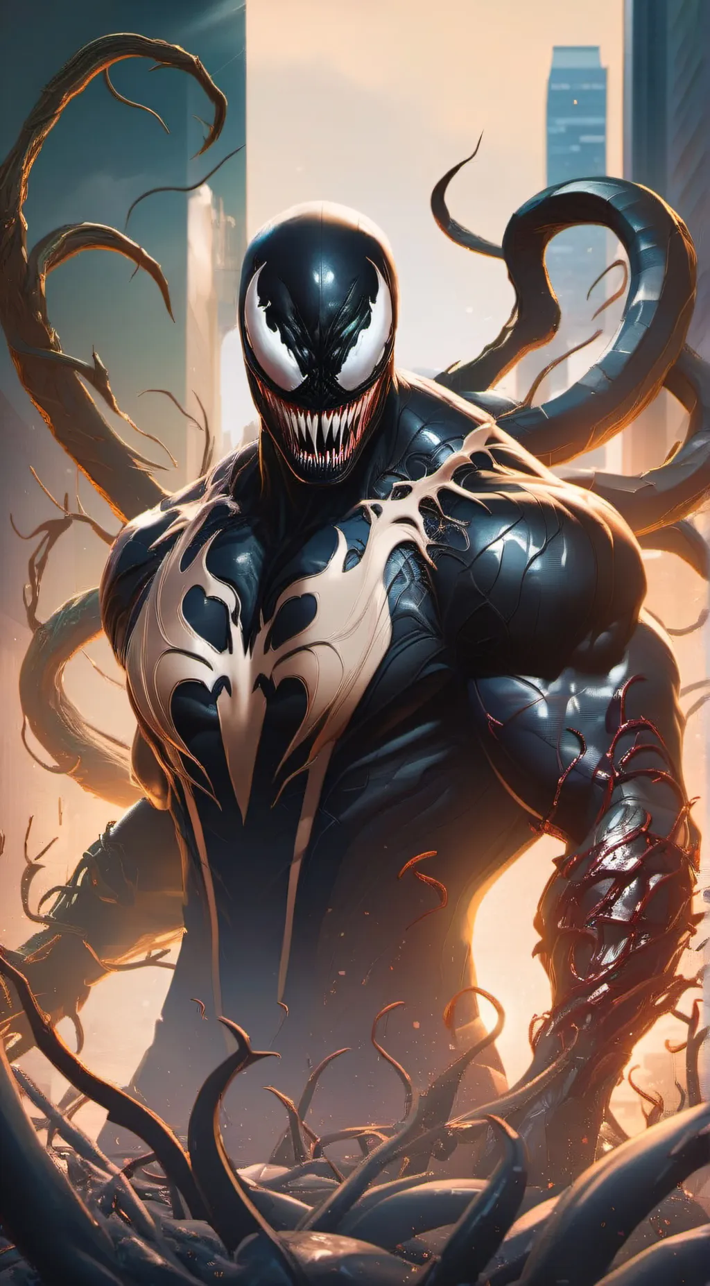 ai character: VENOM background