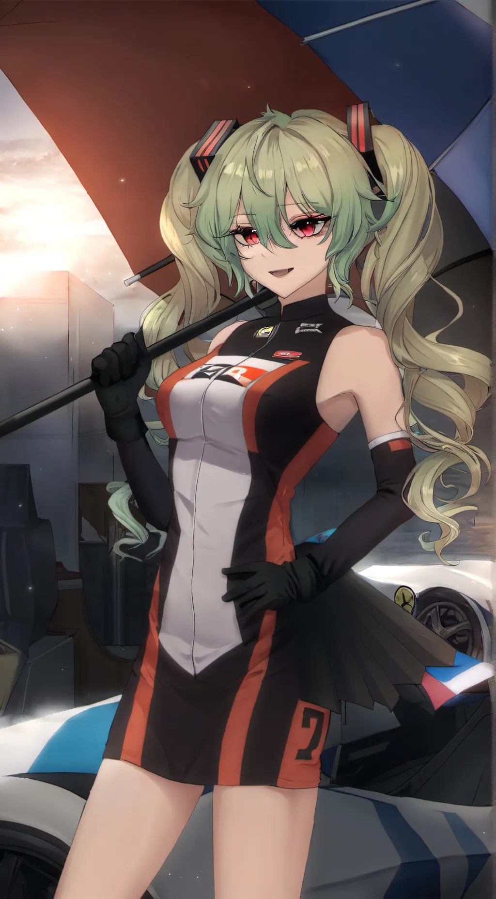ai character: klein background