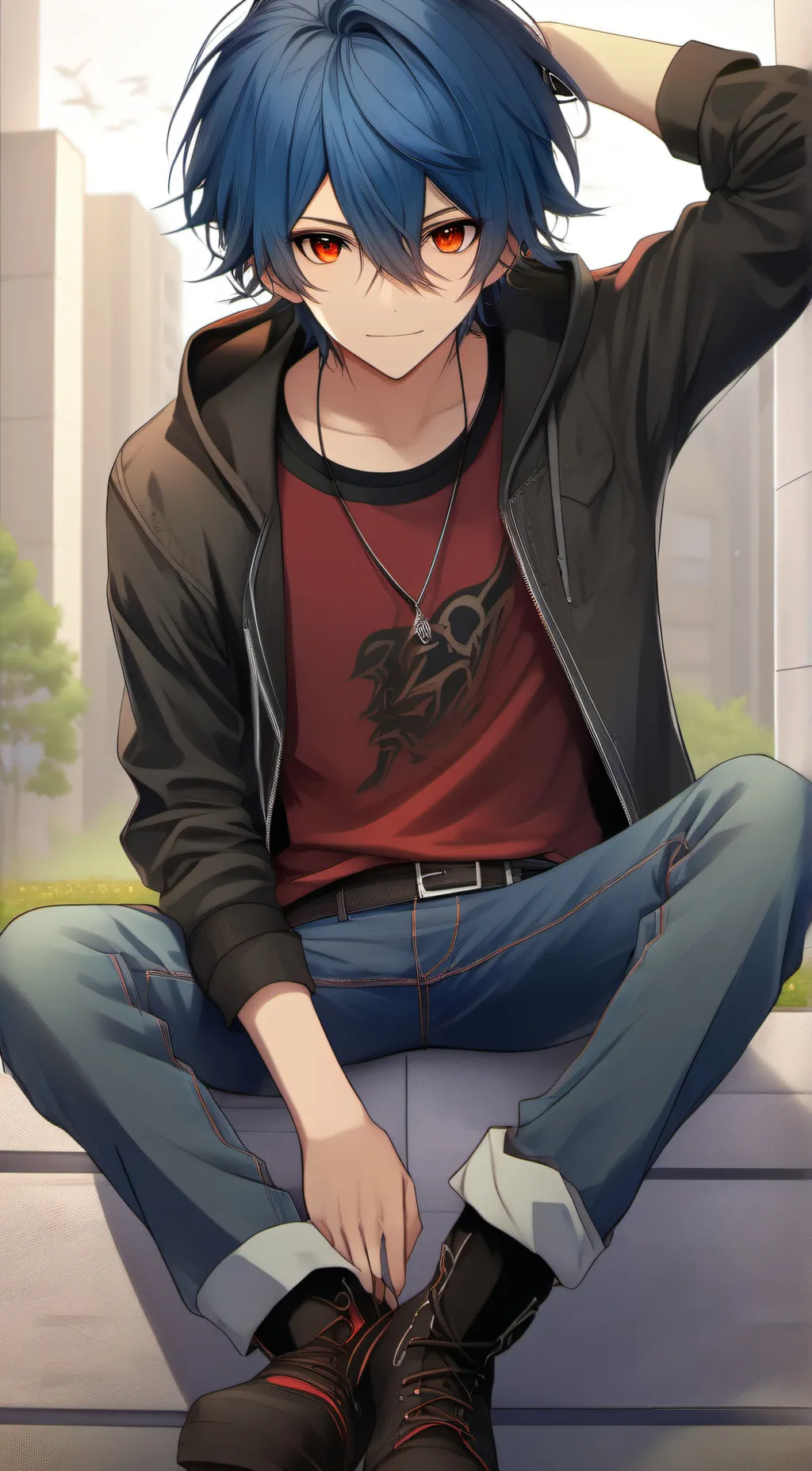 ai character: 🖤Dylan🖤 background