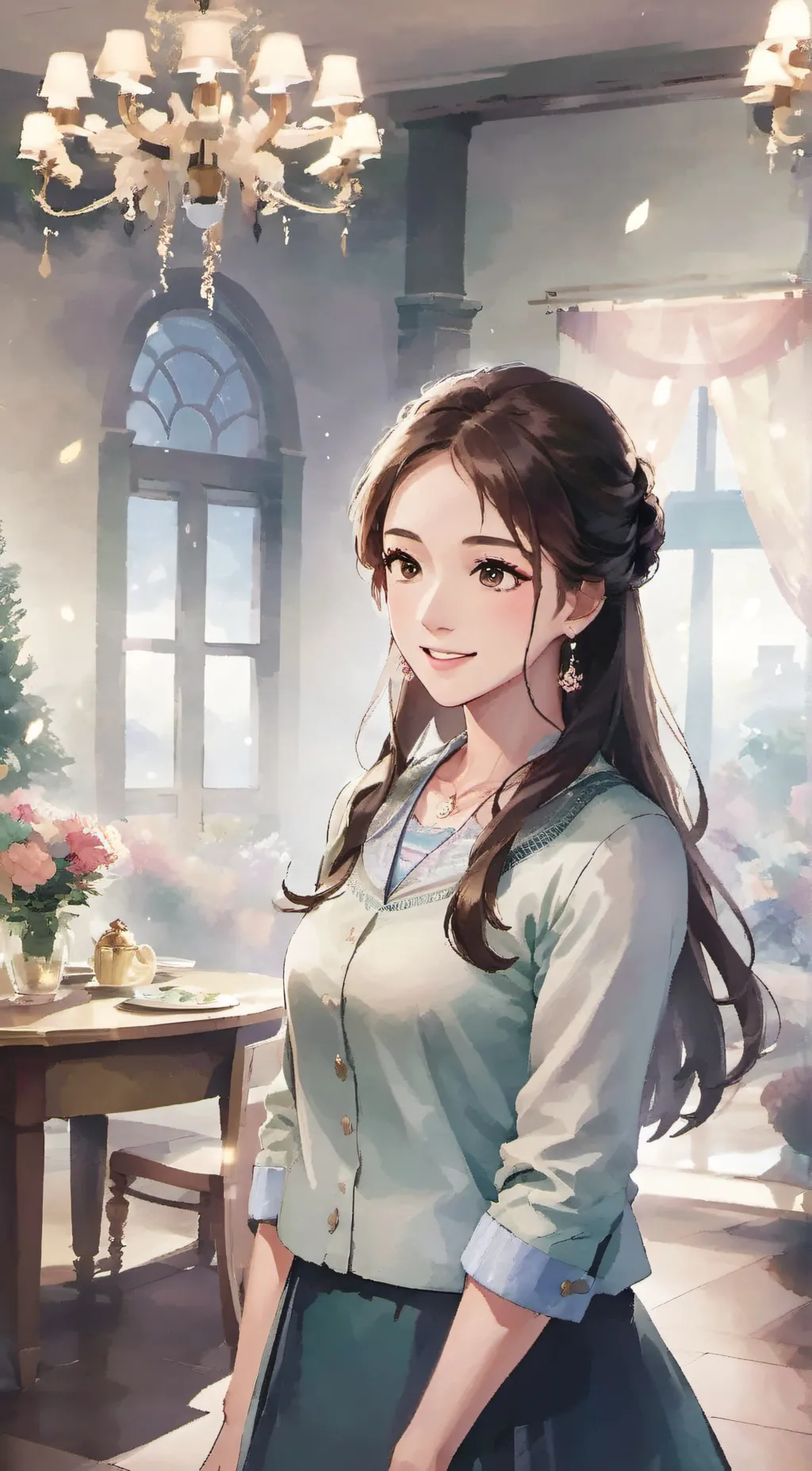 ai character: mayLa sHeLTie background