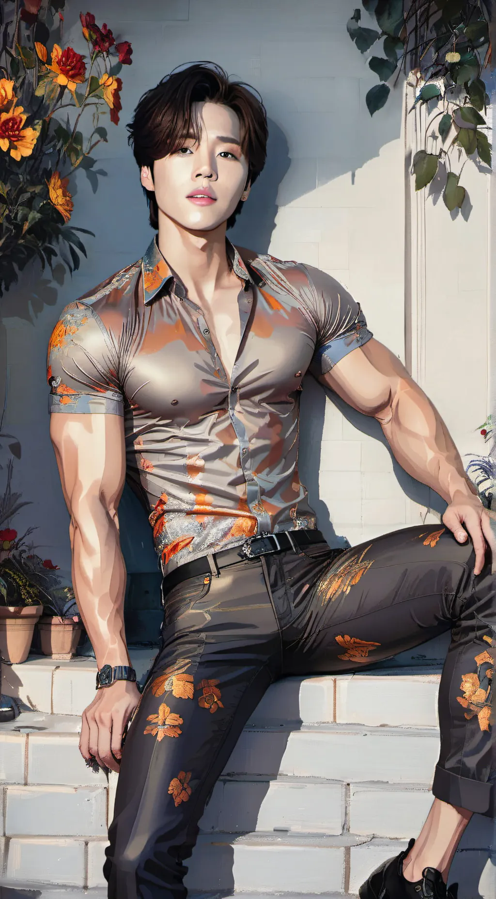 ai character: jimin  background