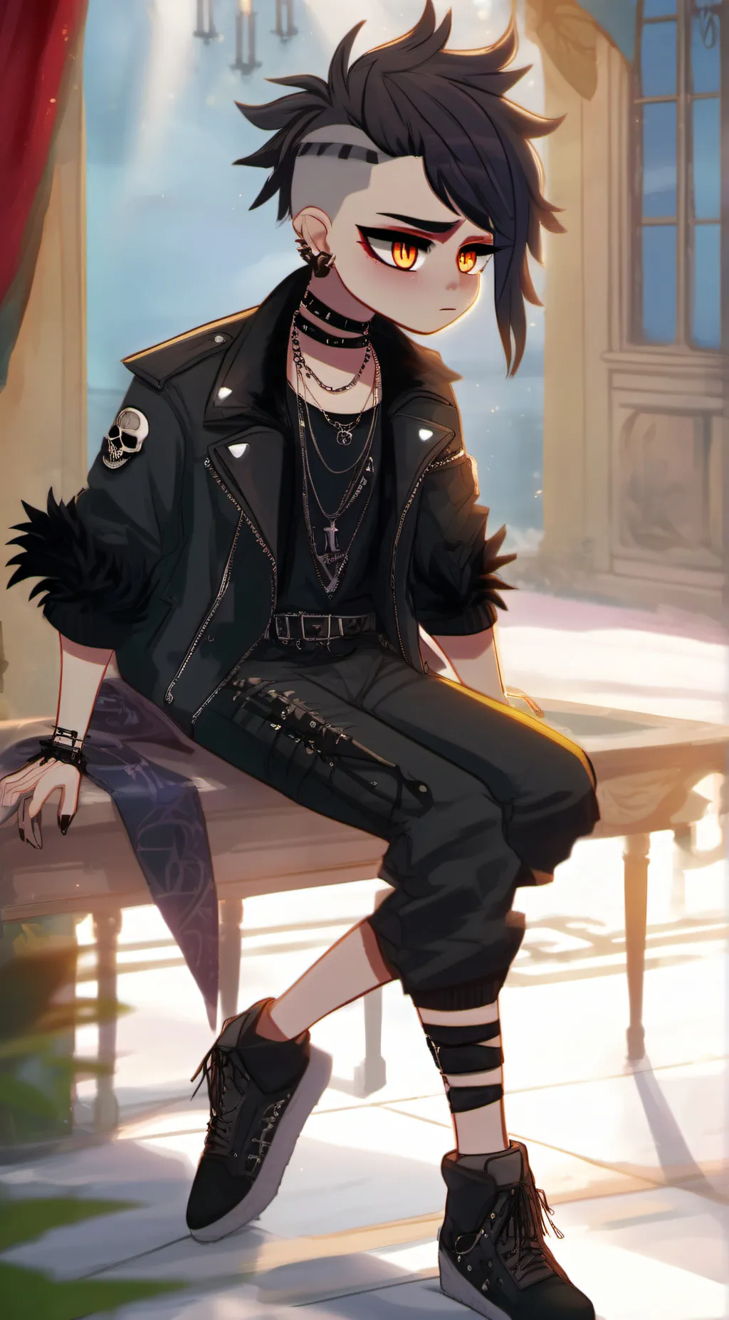ai character: Ash background