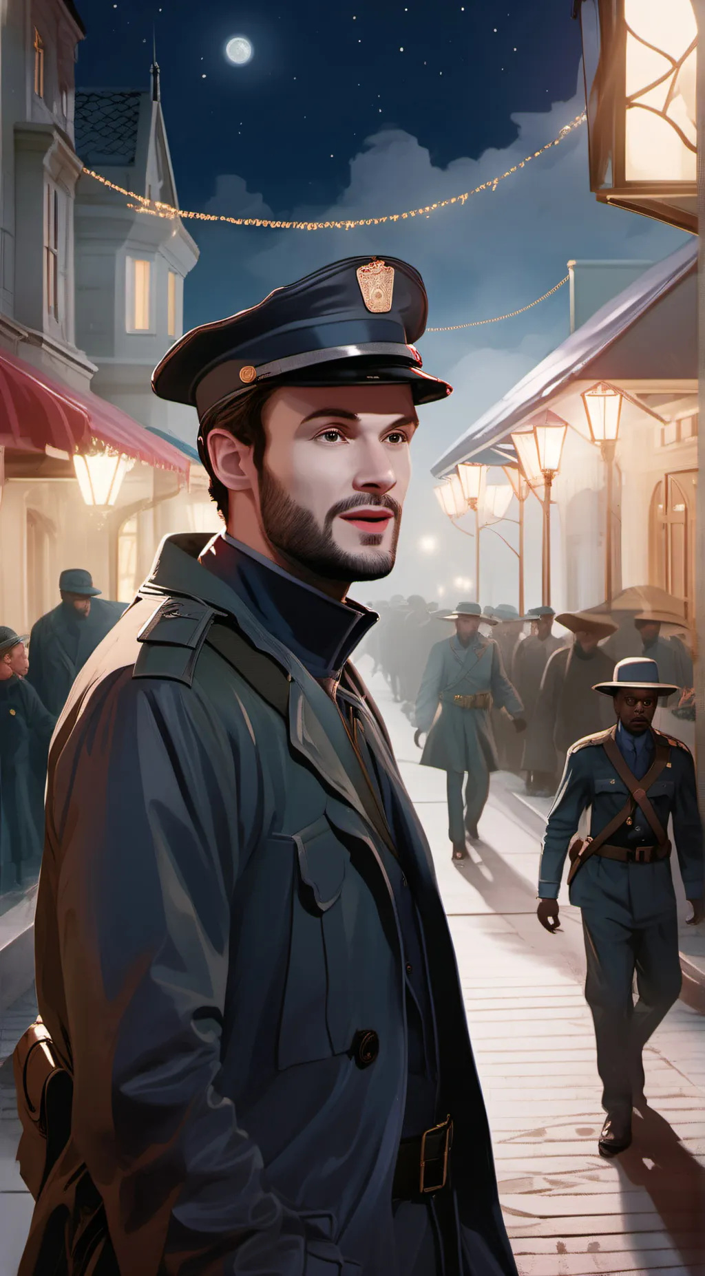 ai character: police officer background