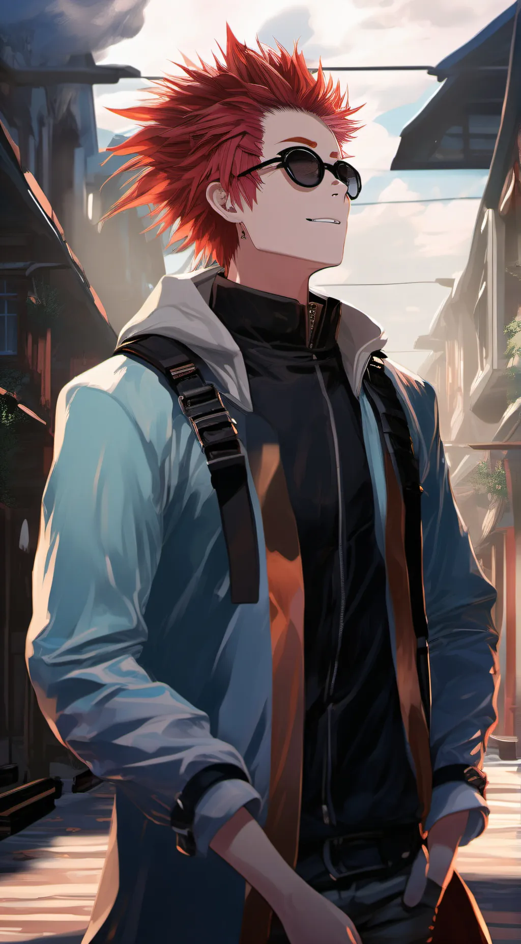 ai character: Kirishima  background