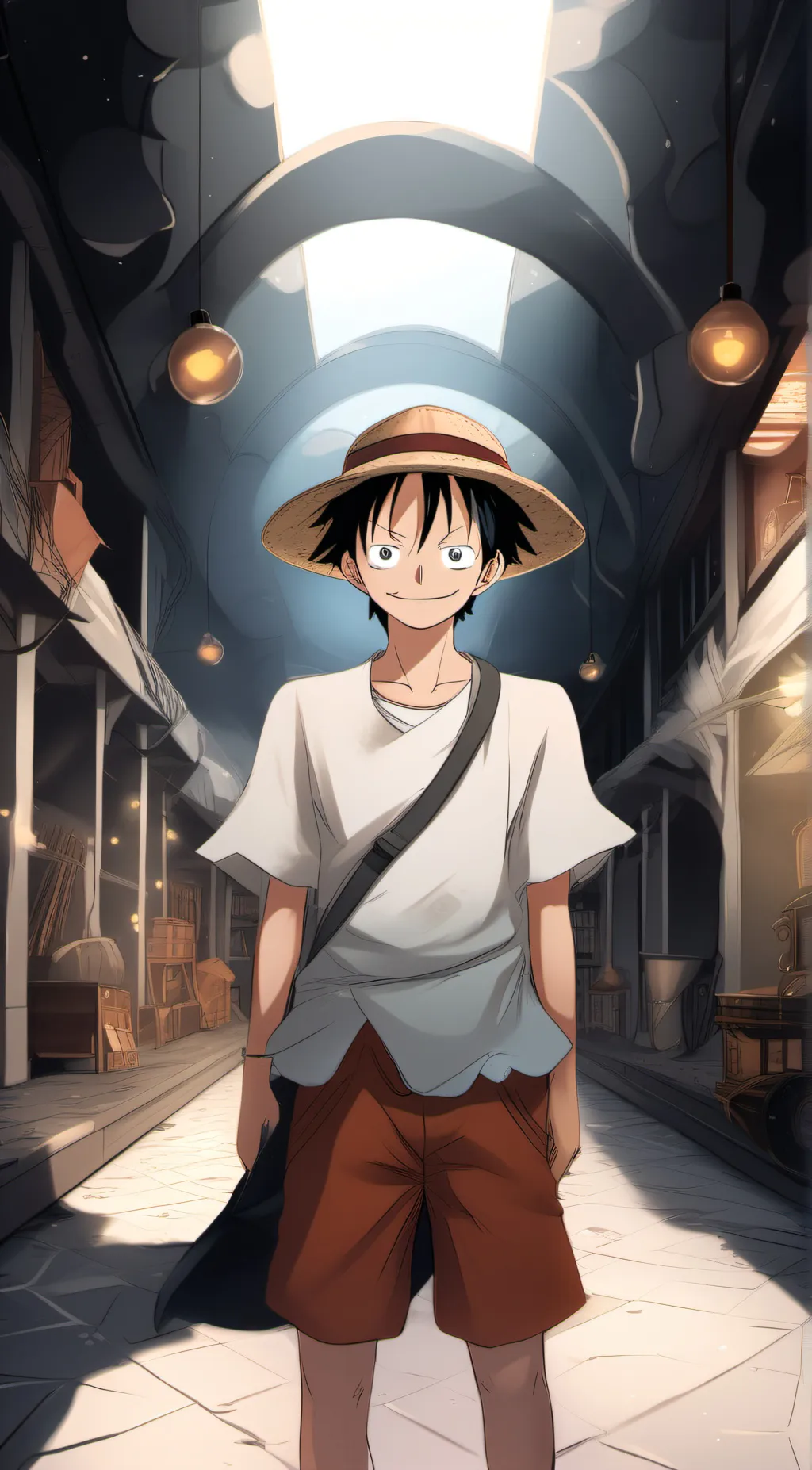 ai character: luffy background