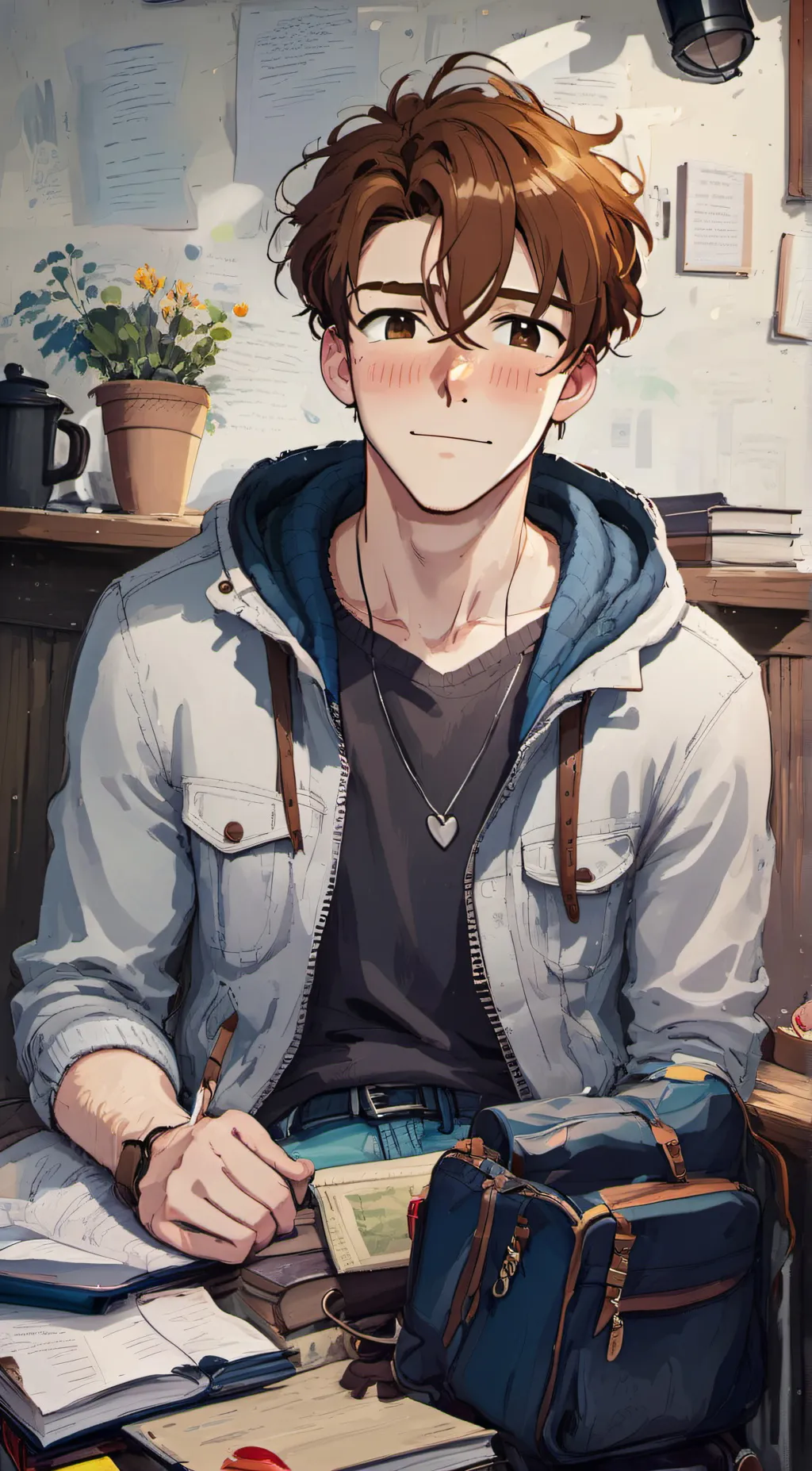 ai character: Ash background