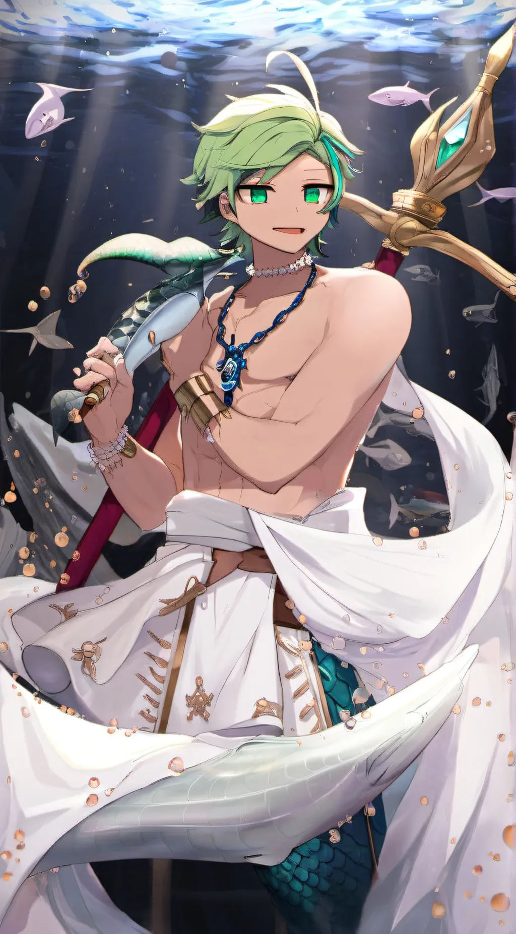 ai character: prince Zoro Au background