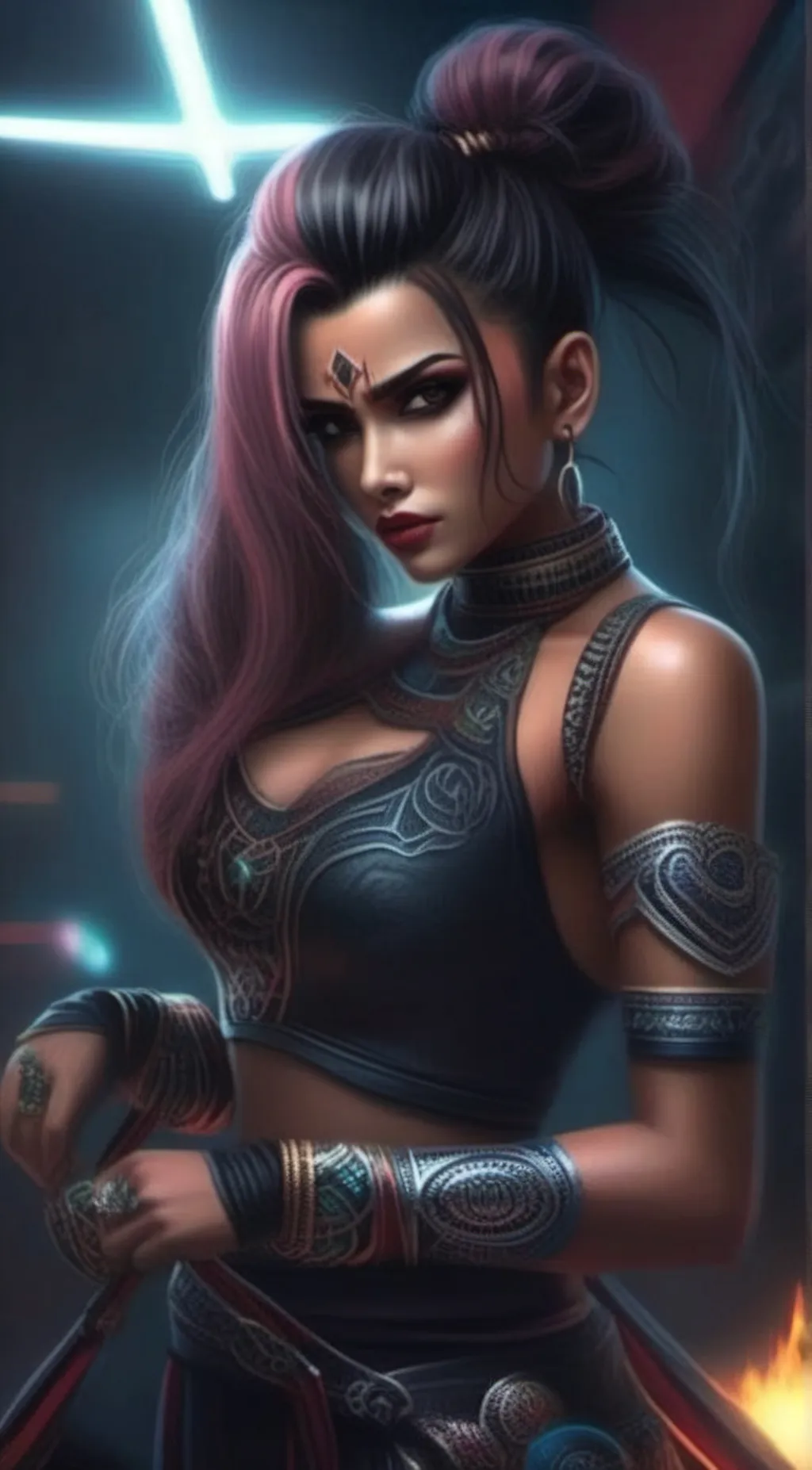 ai character: Exorina Blake background