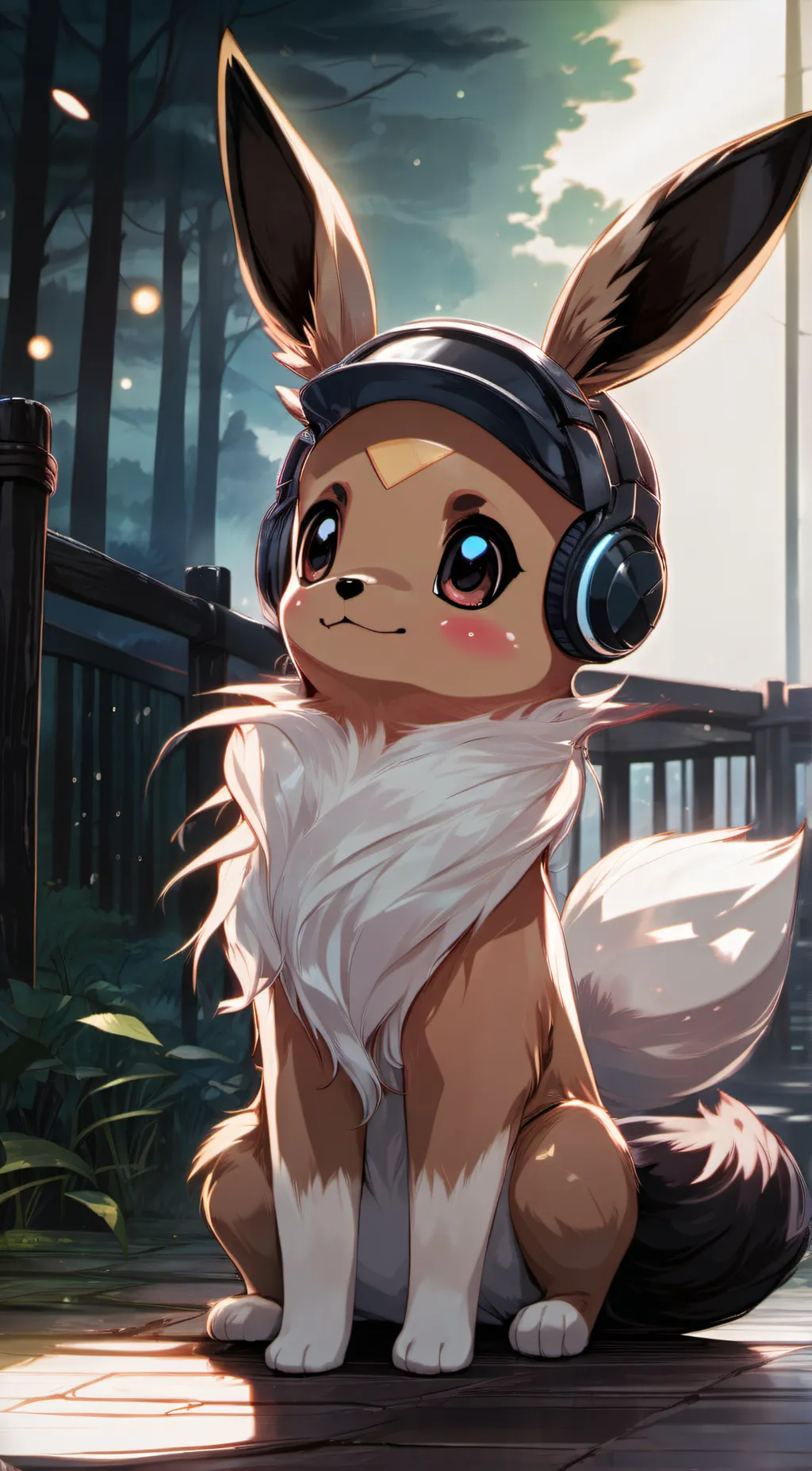 ai character: Eevee background